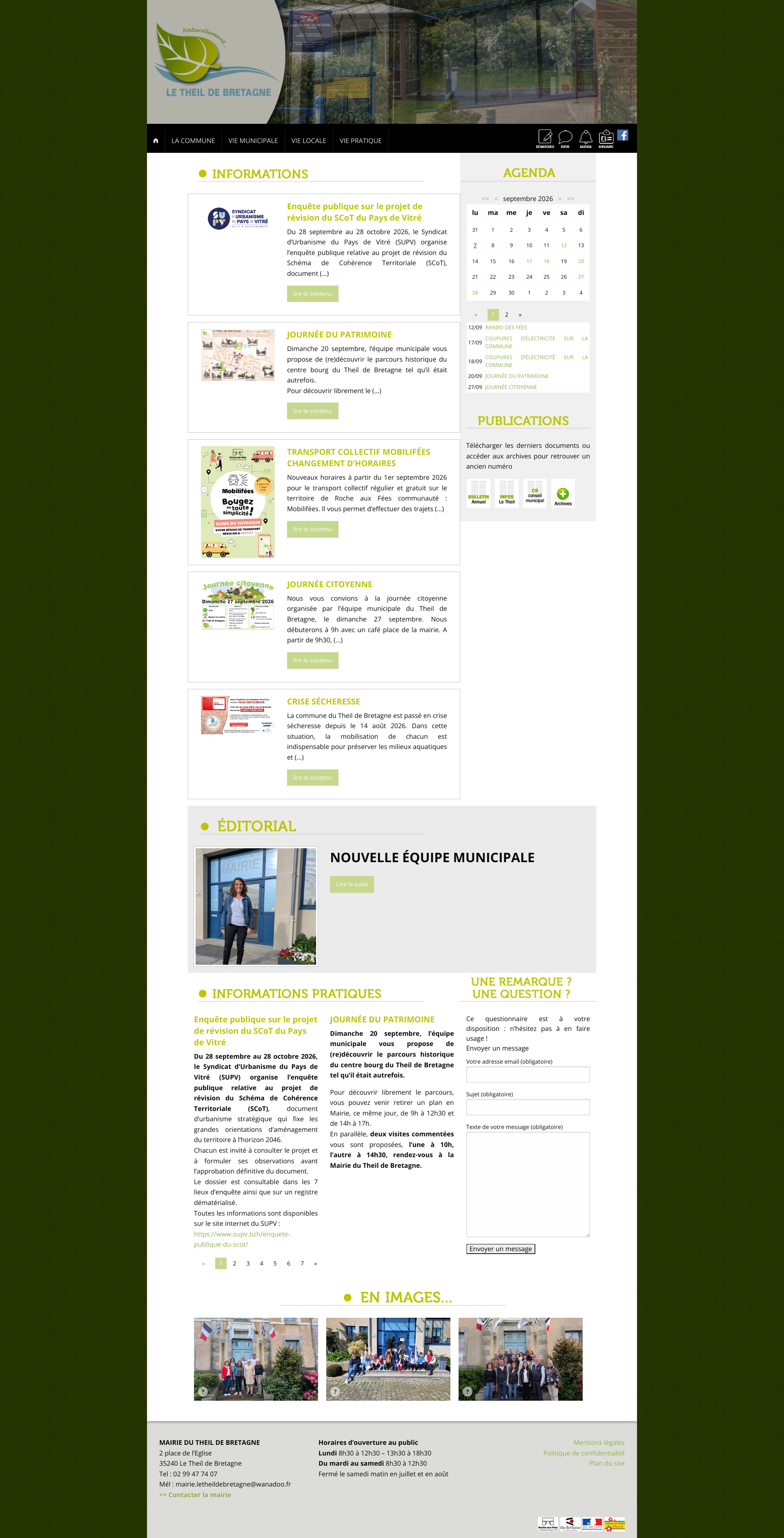 Aperçu du site