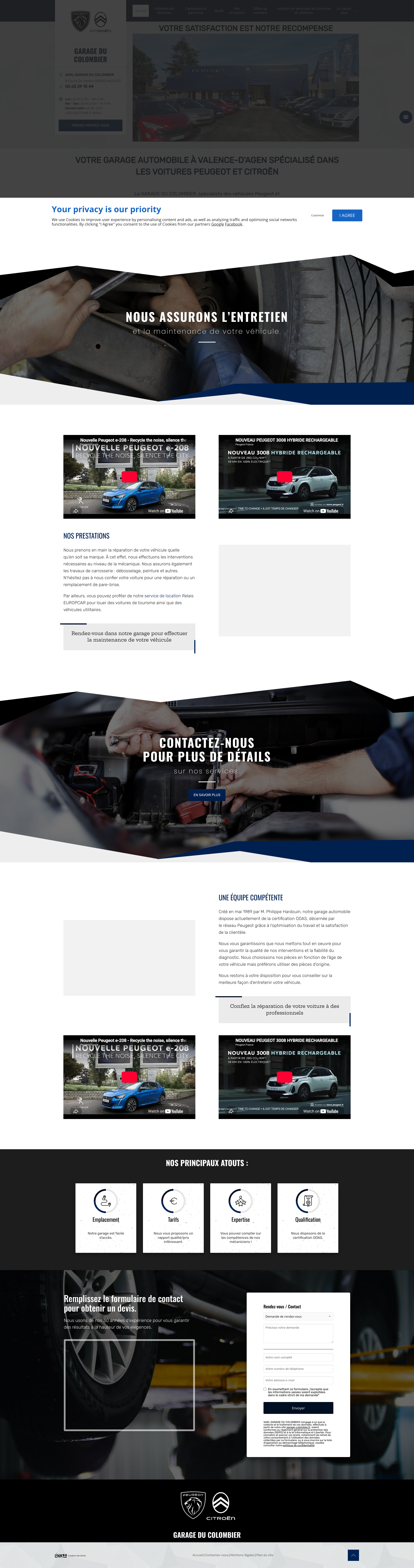 Aperçu du site