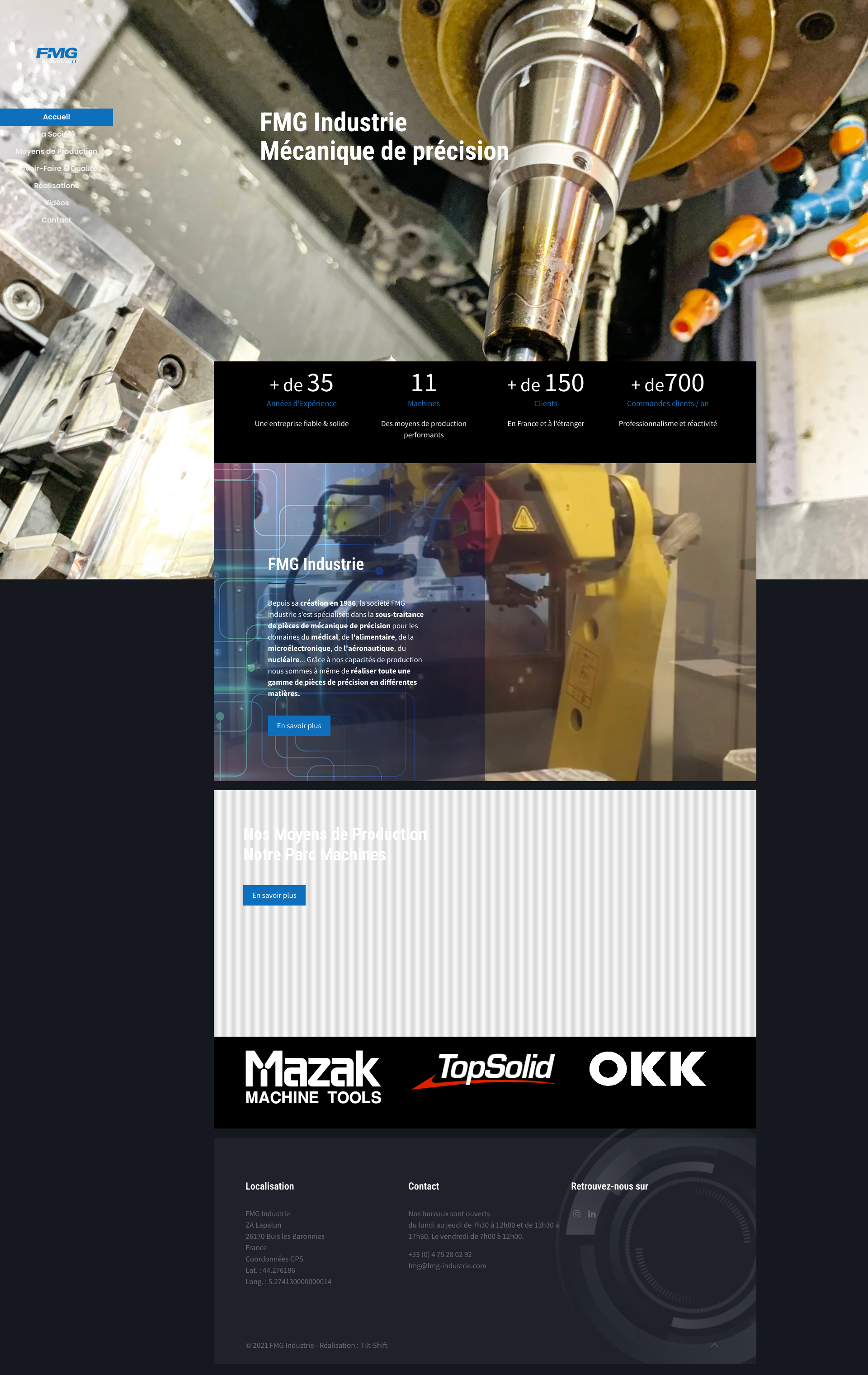 Aperçu du site