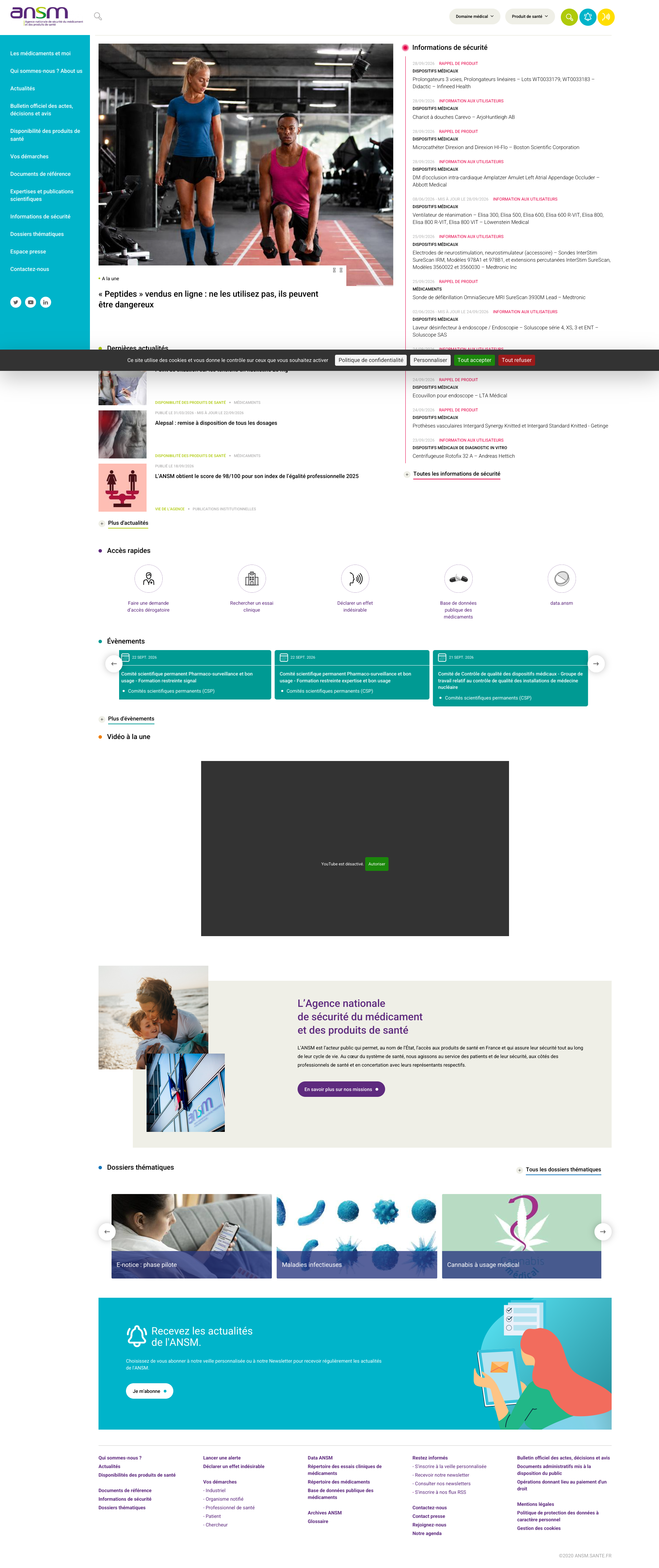 Aperçu du site