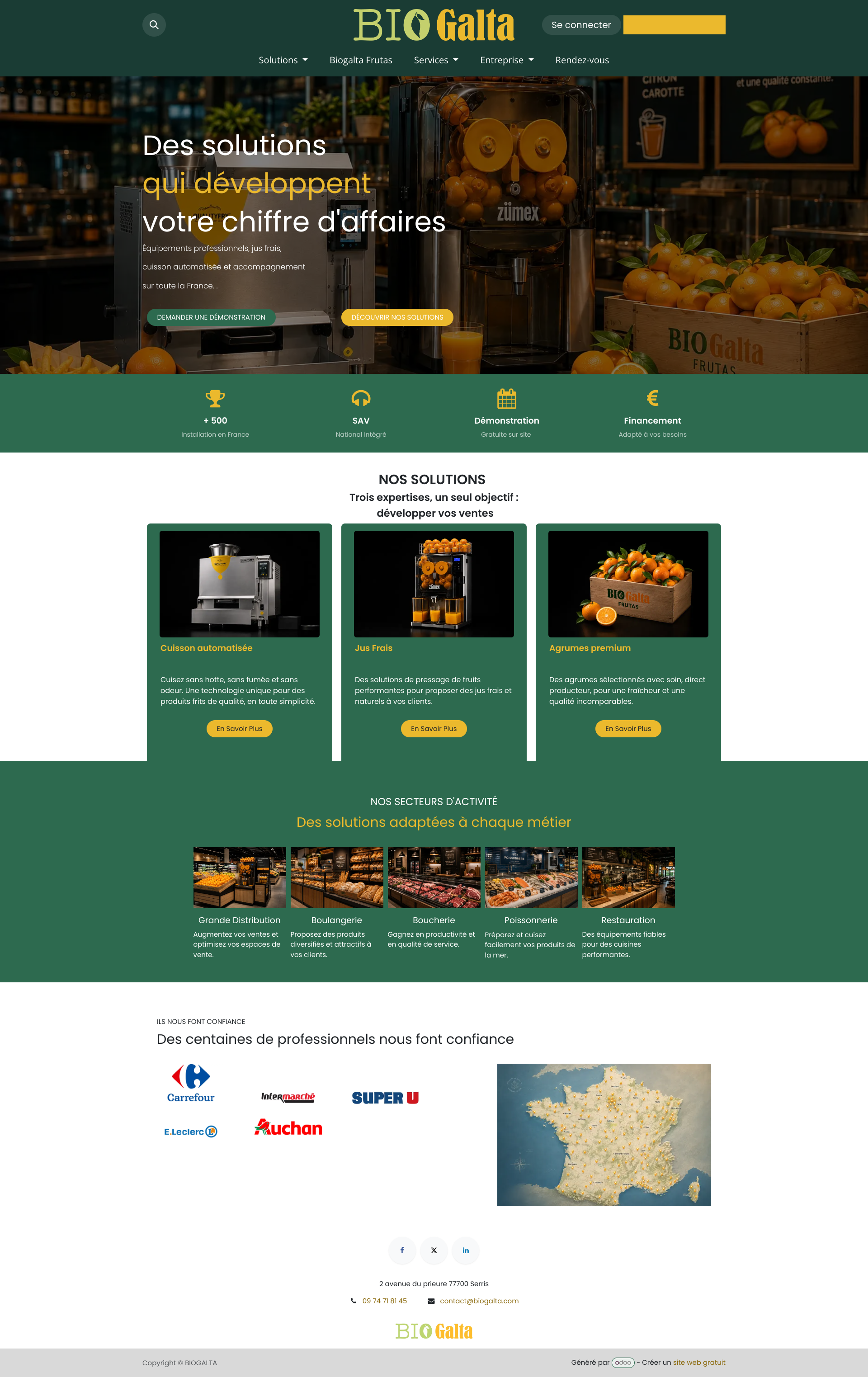 Aperçu du site