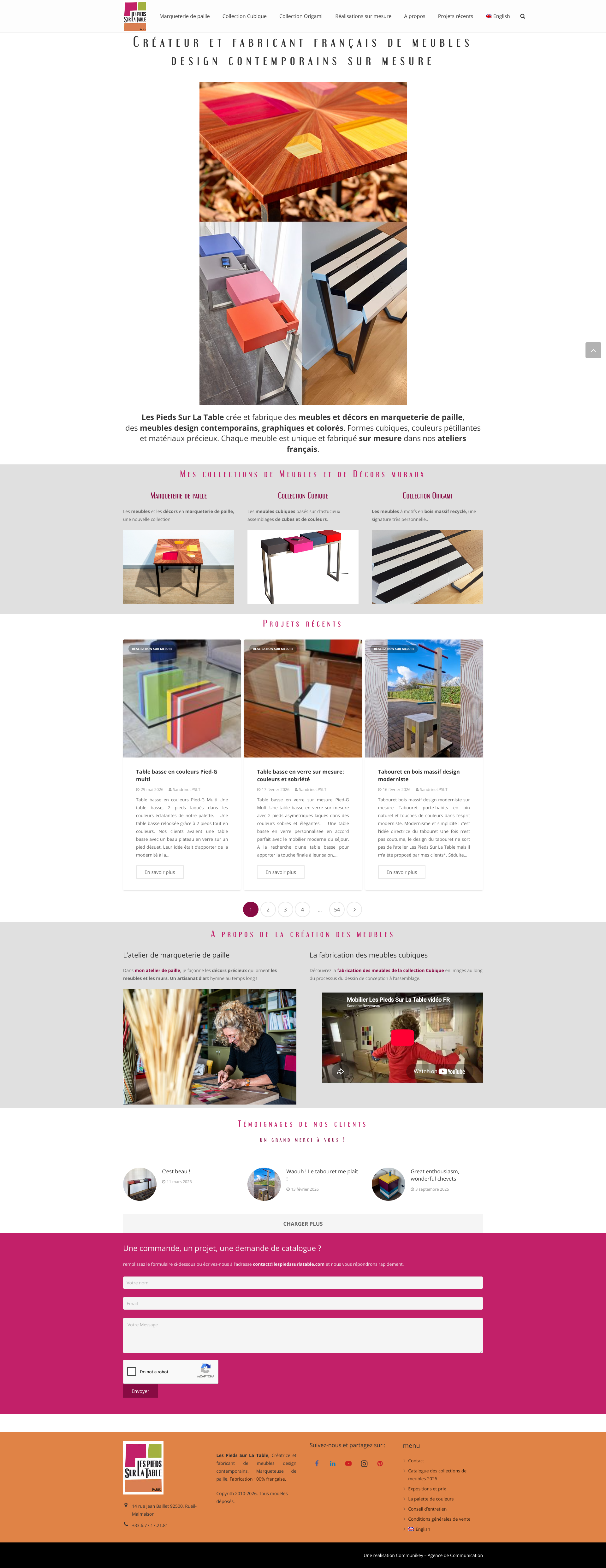 Aperçu du site