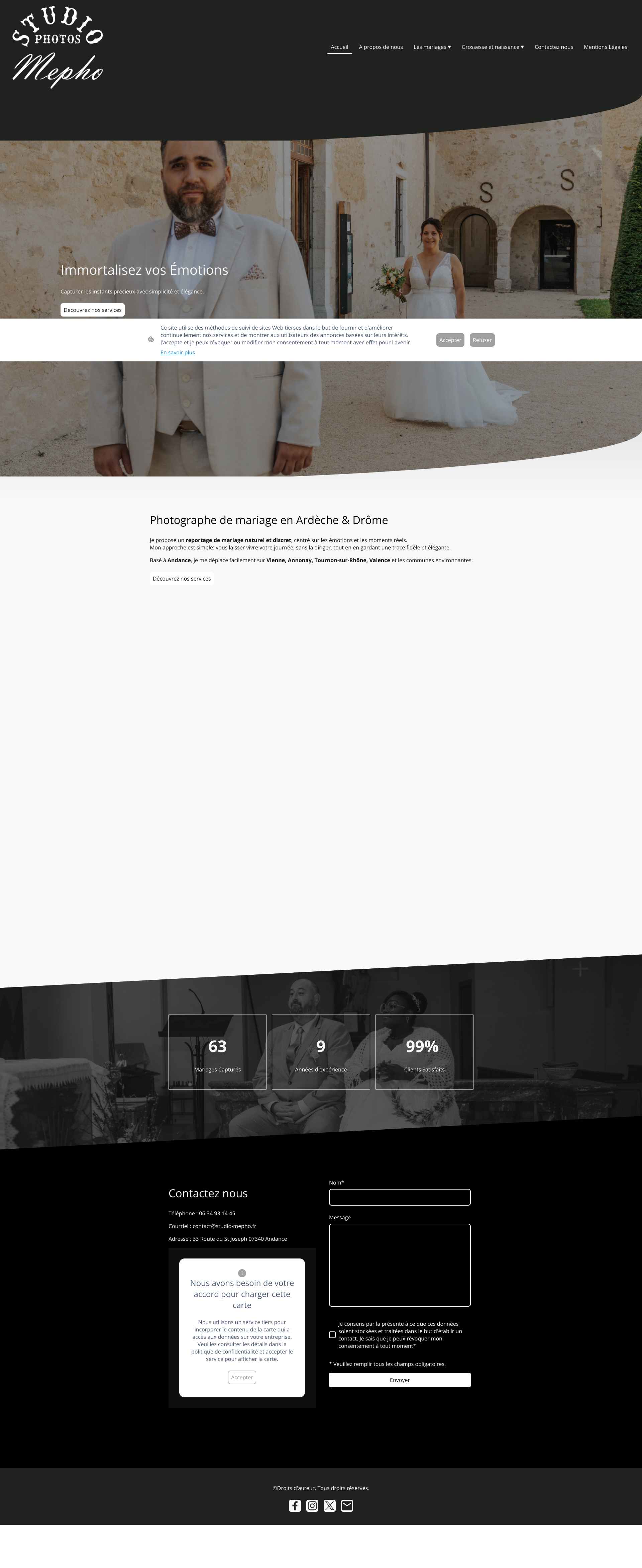 Aperçu du site