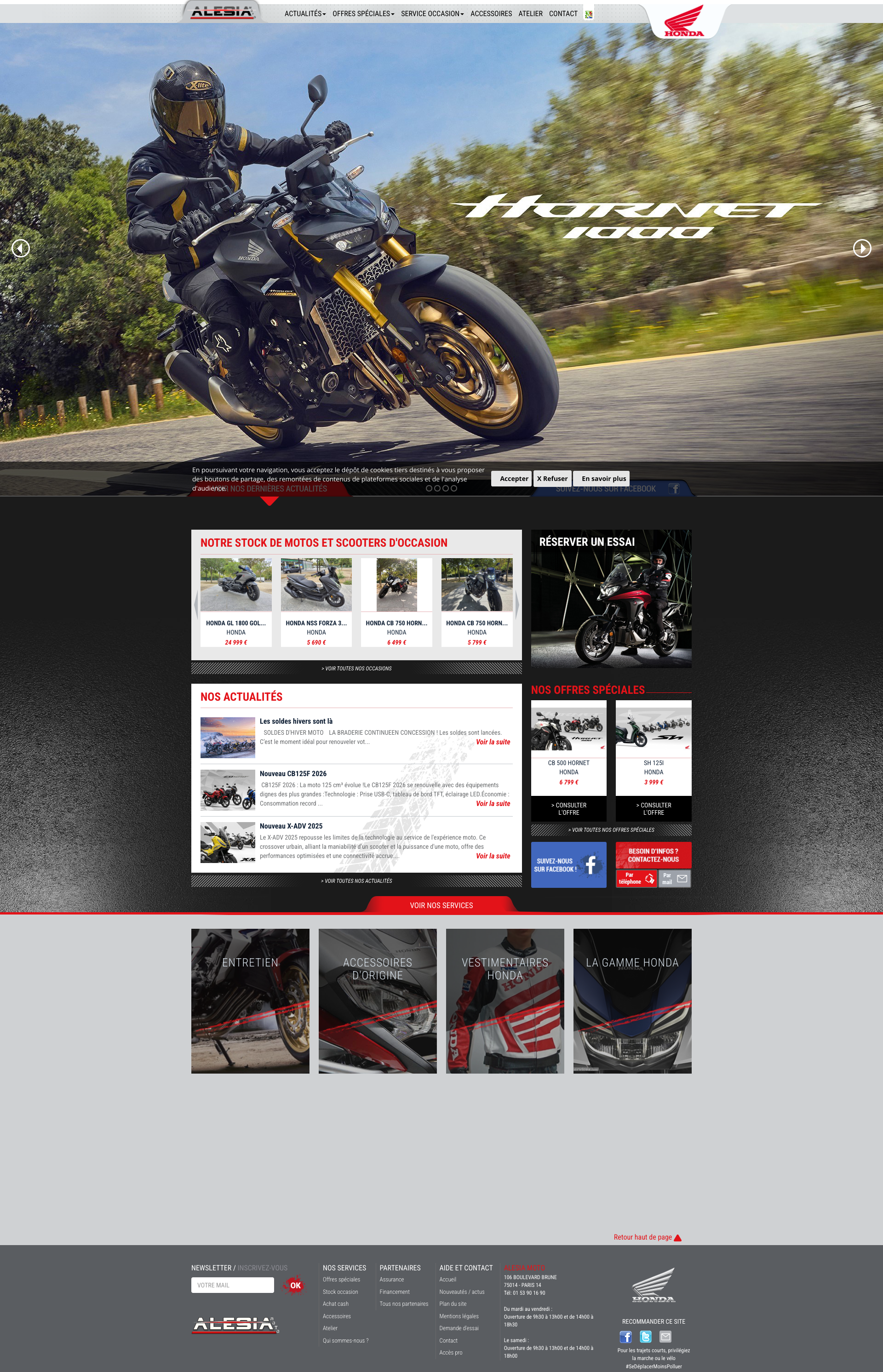 Aperçu du site