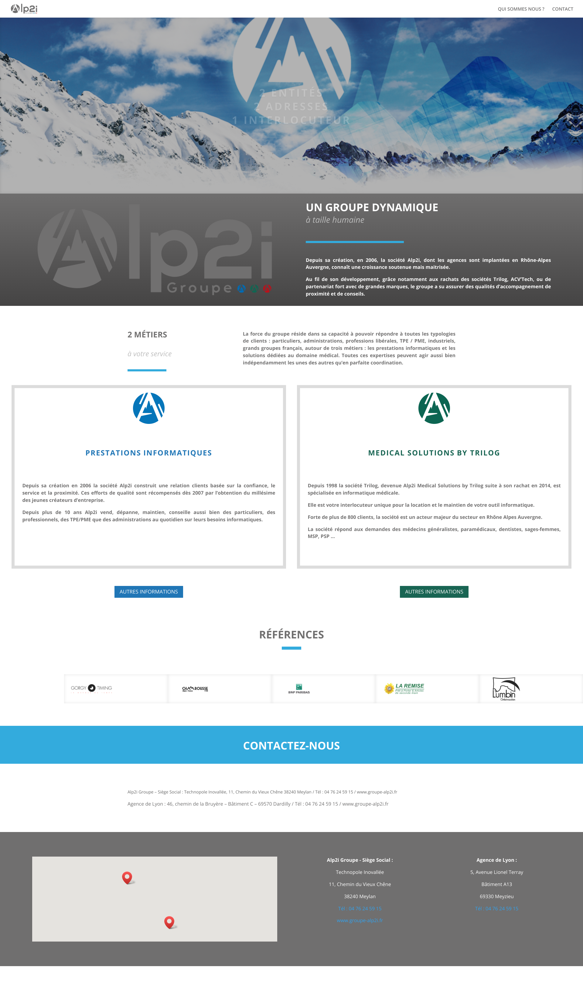 Aperçu du site