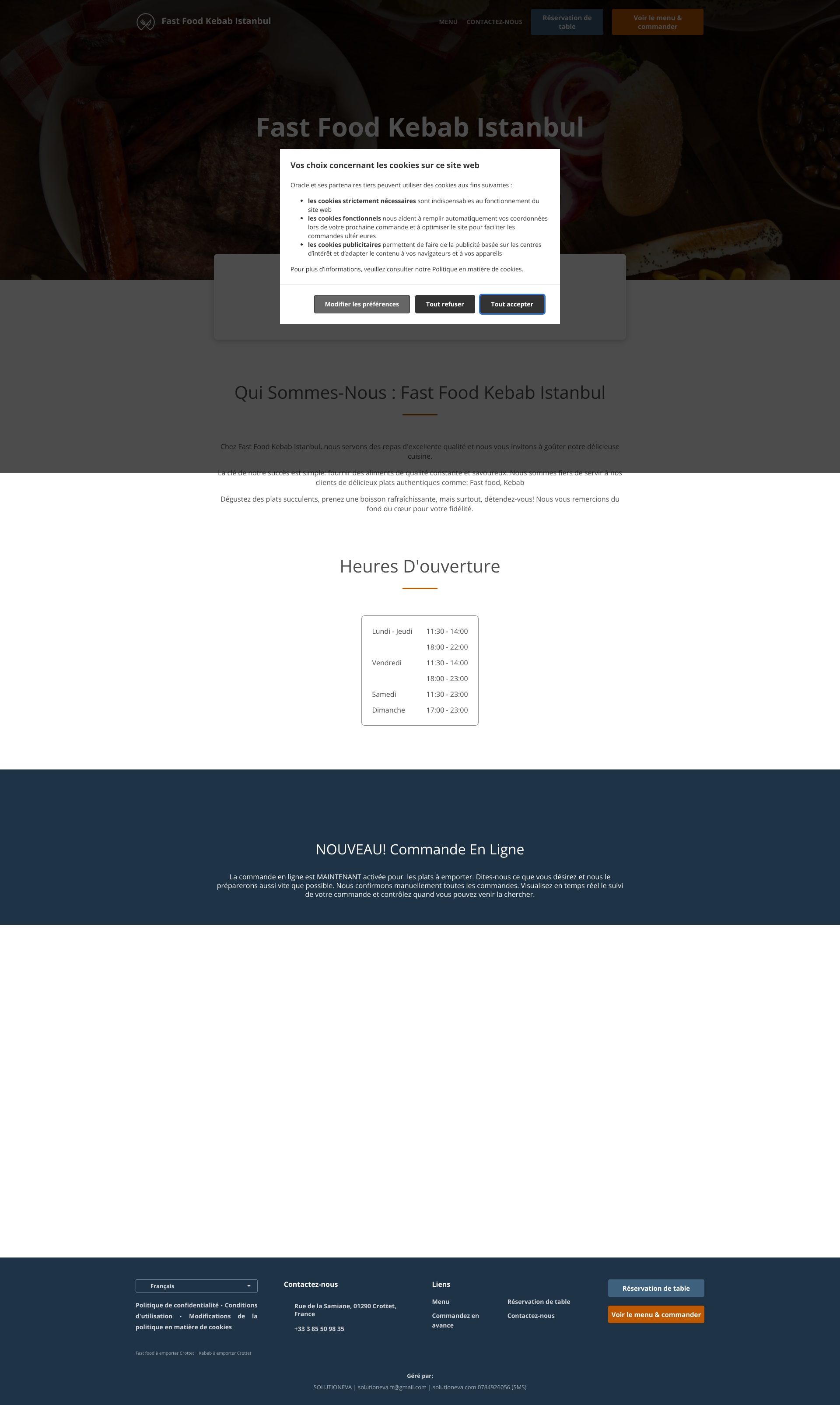 Aperçu du site