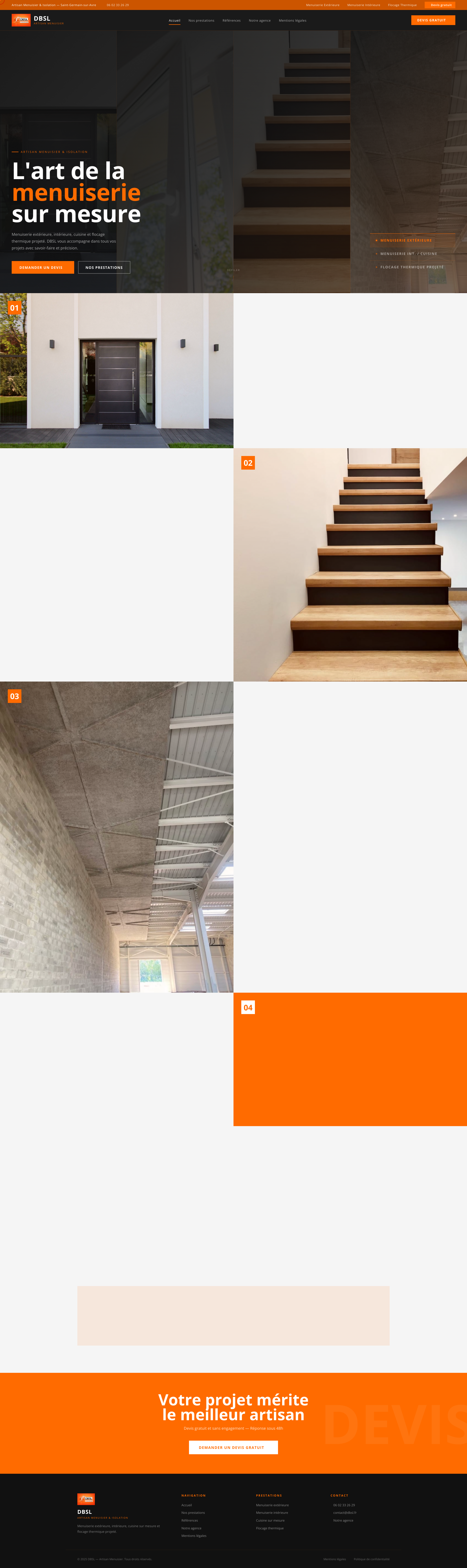 Aperçu du site