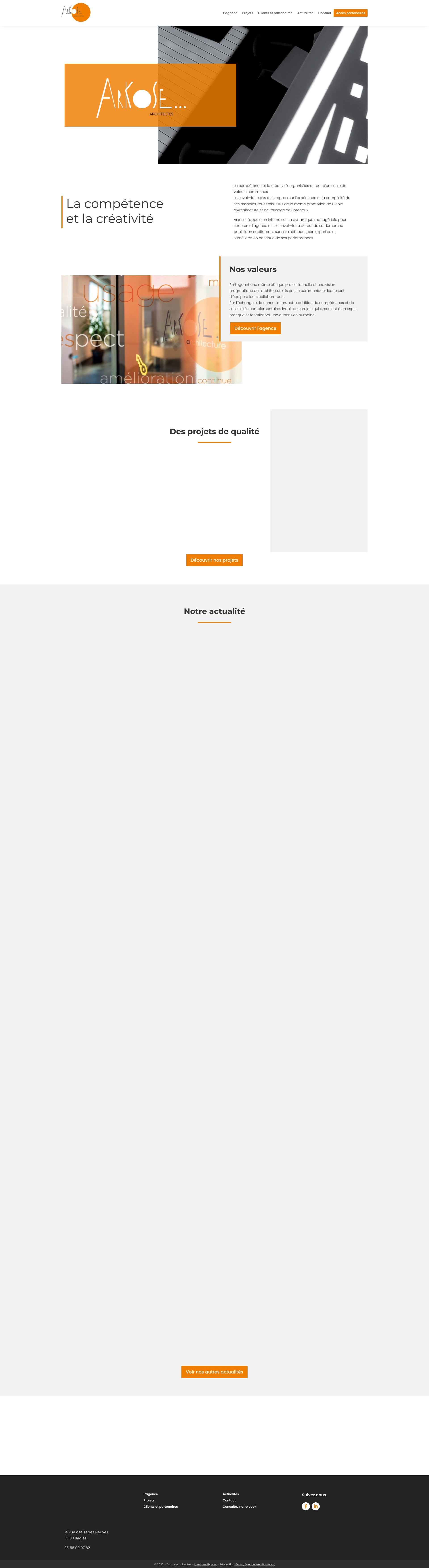 Aperçu du site