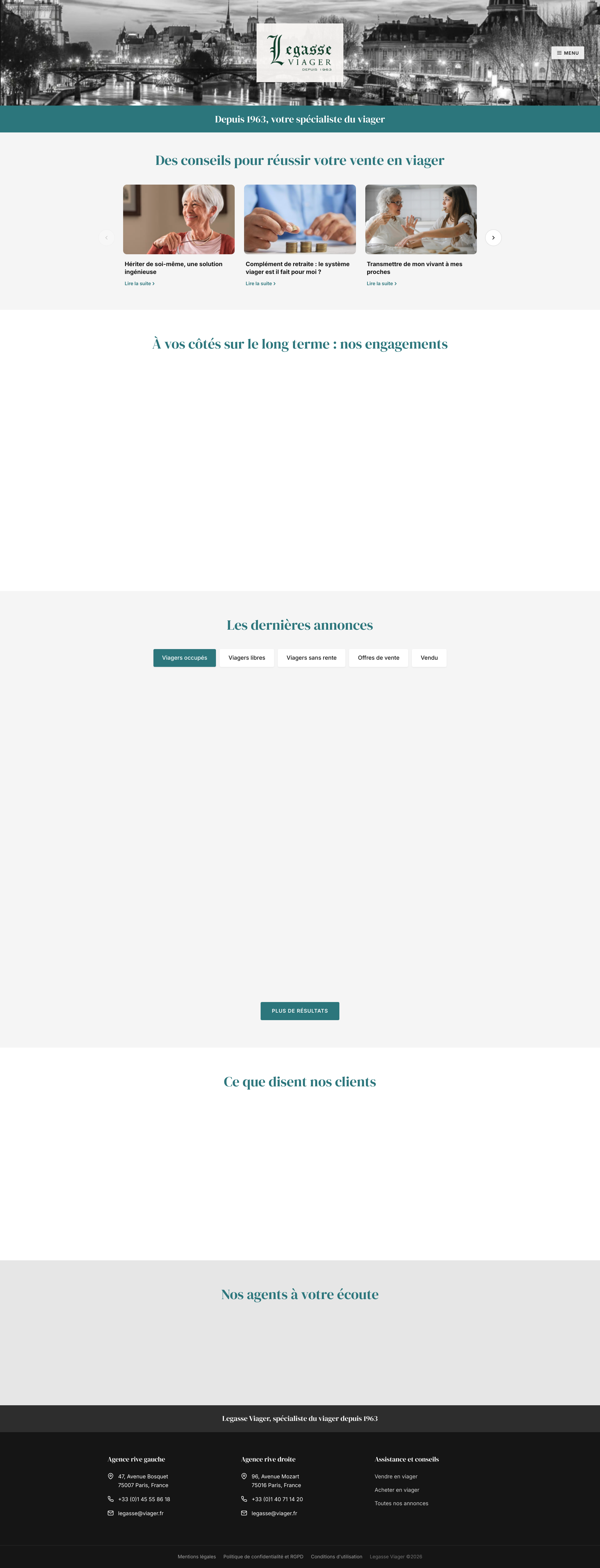 Aperçu du site