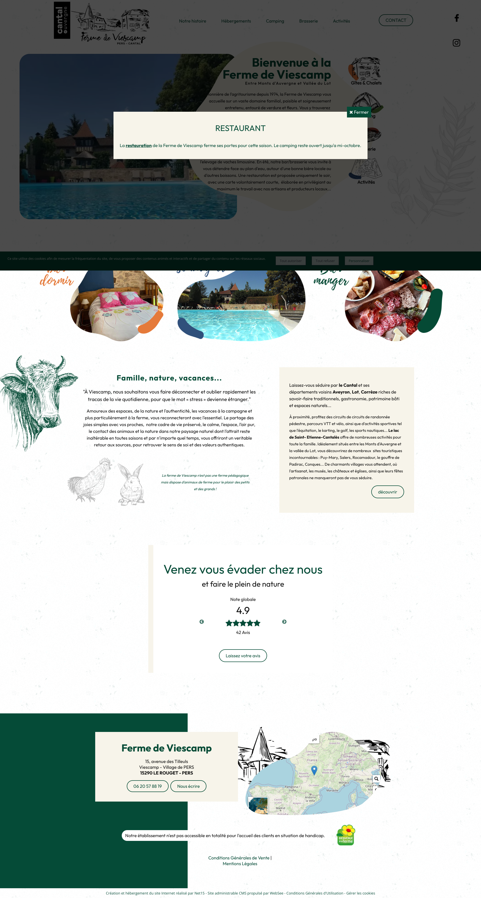 Aperçu du site