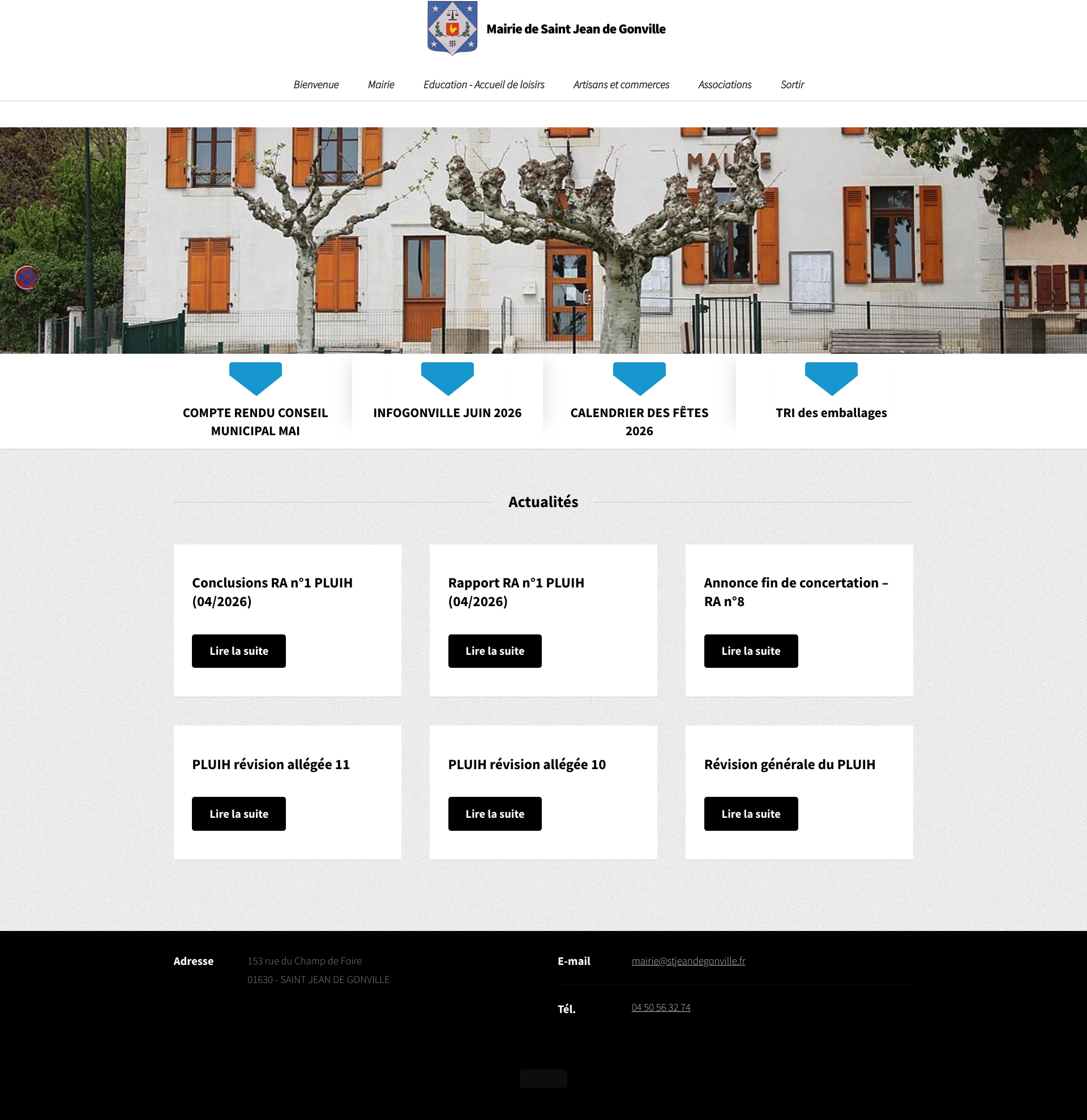 Aperçu du site