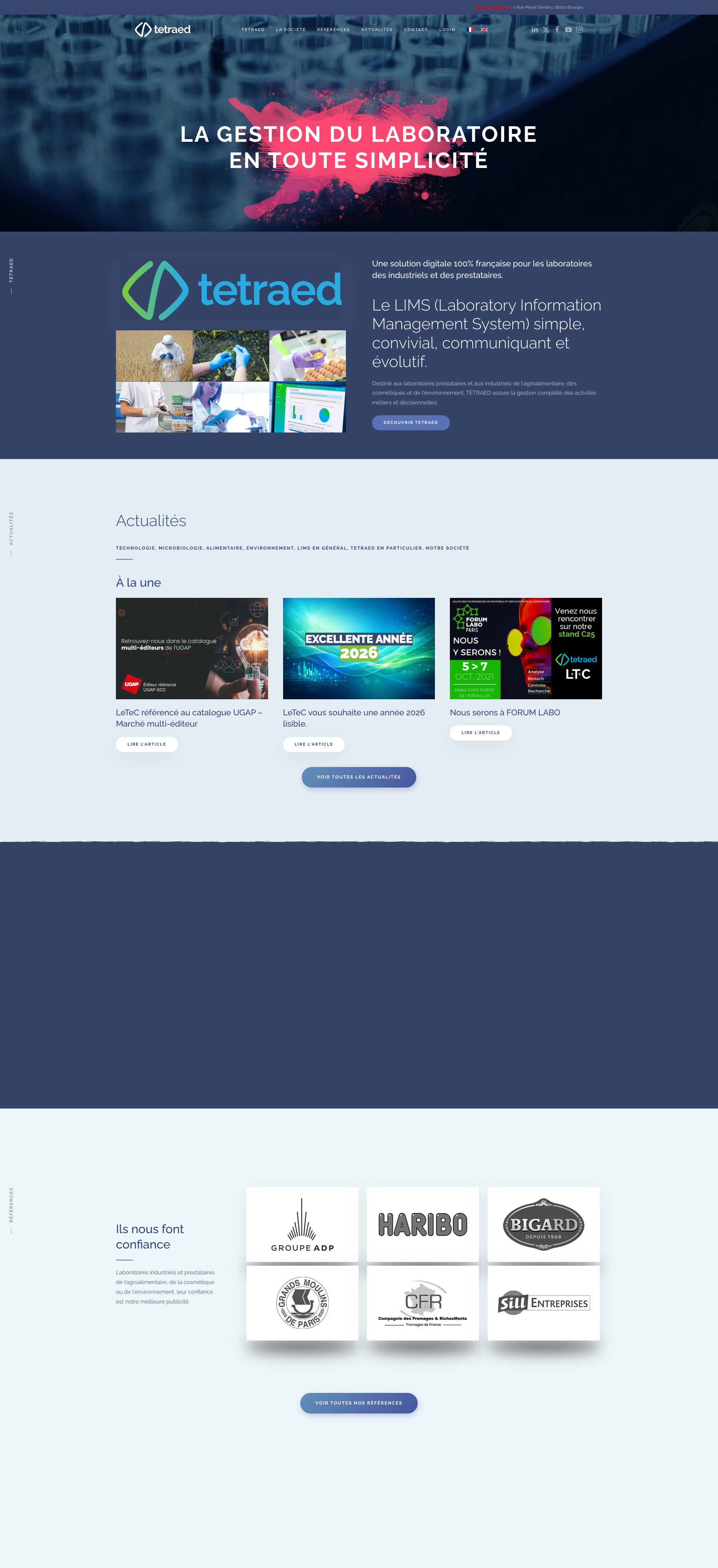 Aperçu du site