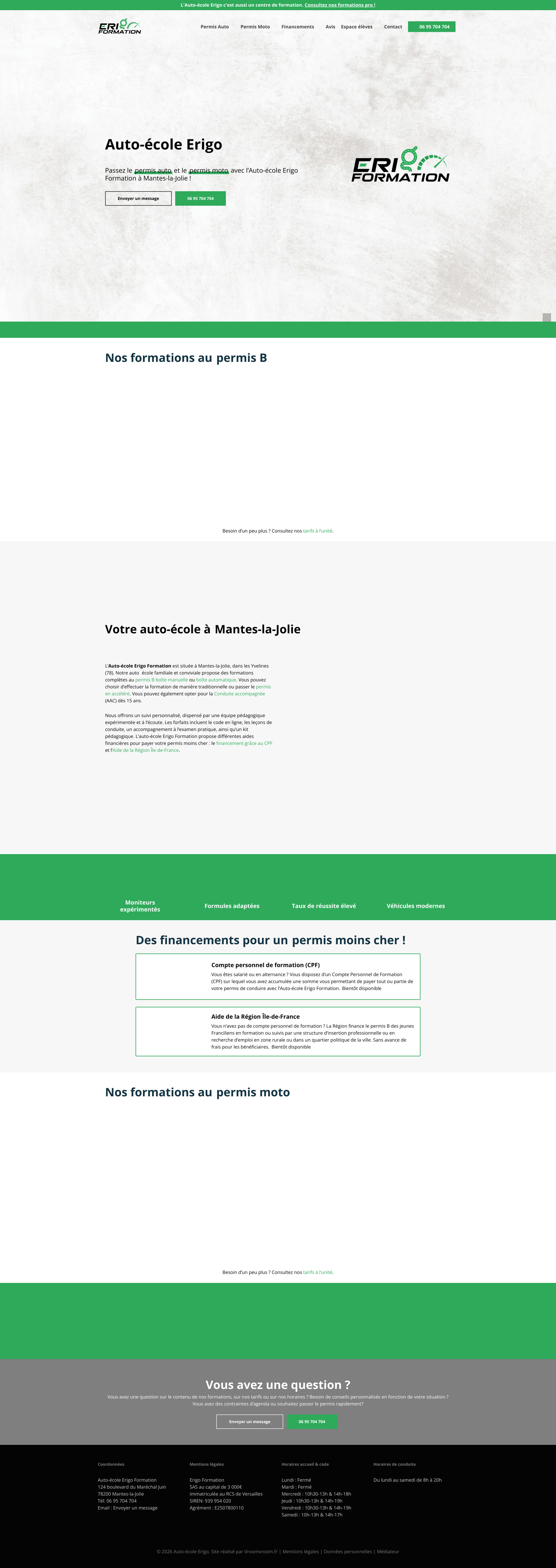 Aperçu du site