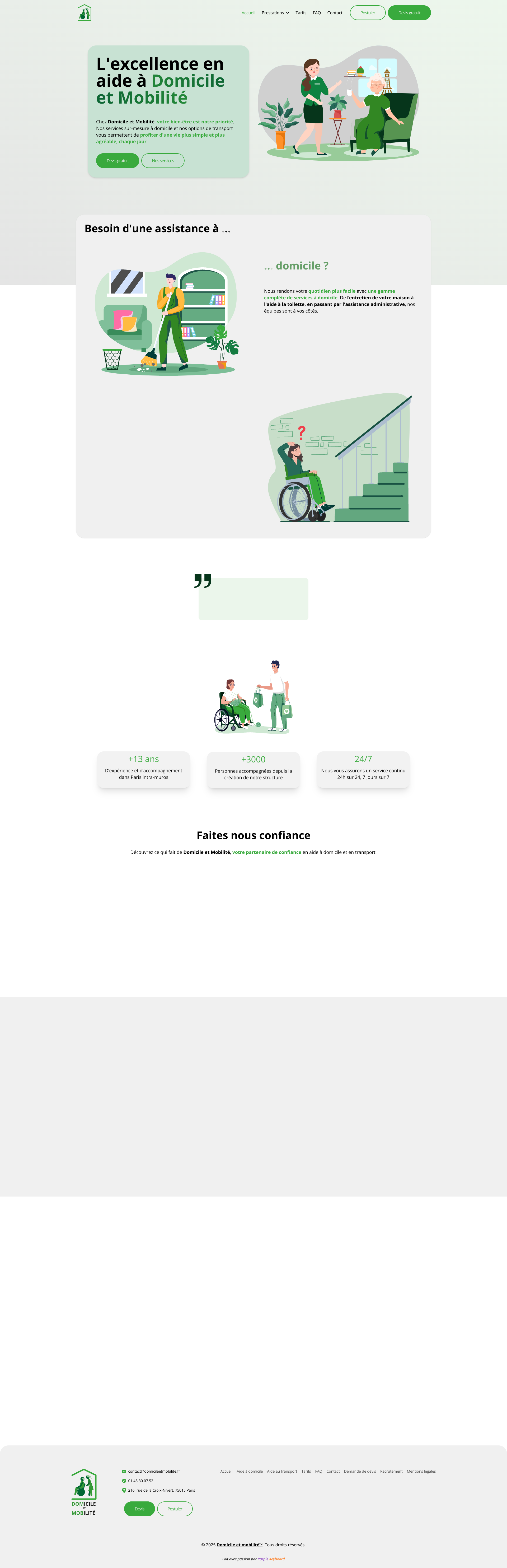 Aperçu du site