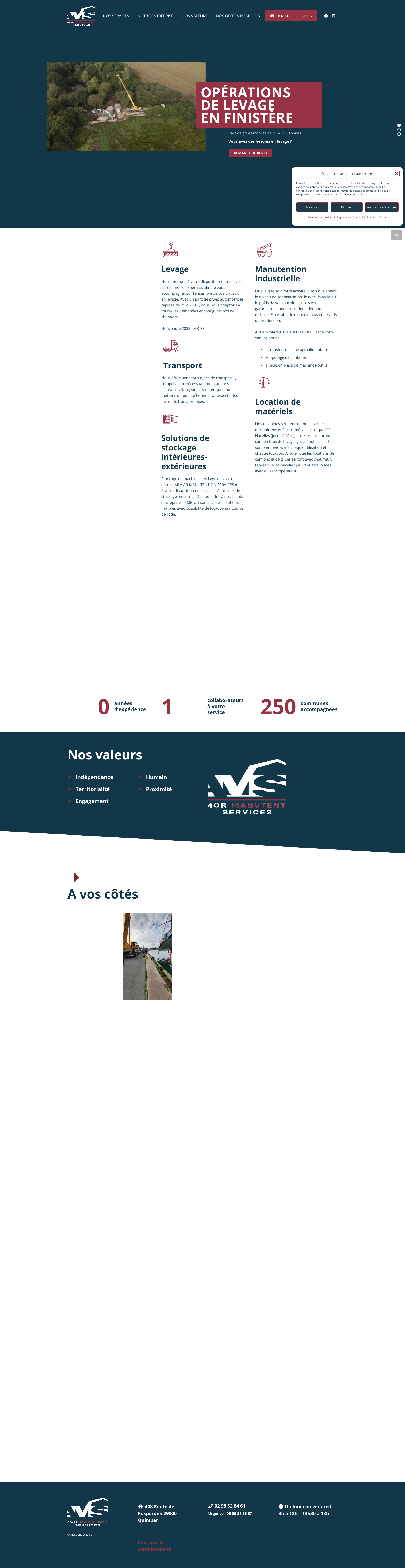 Aperçu du site