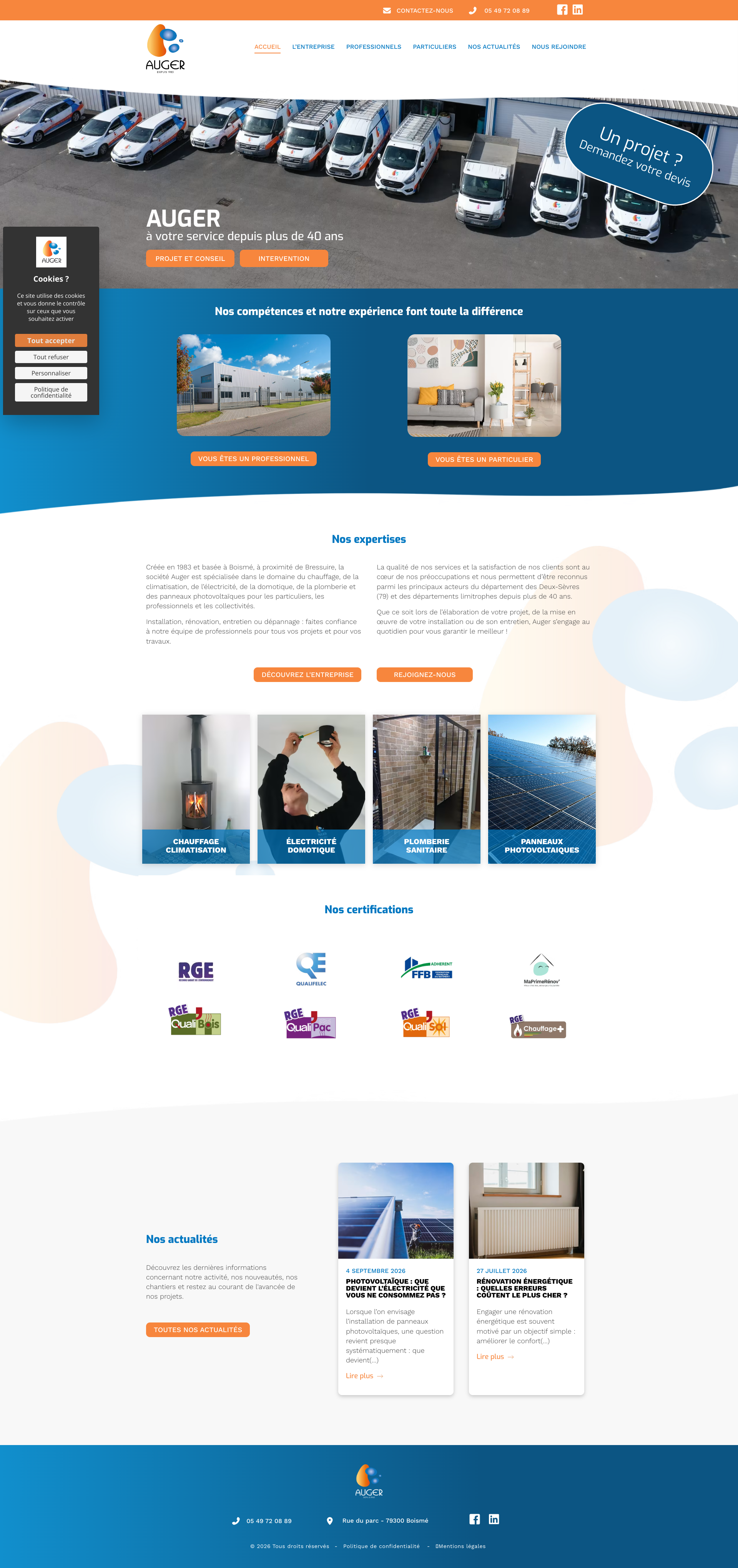 Aperçu du site