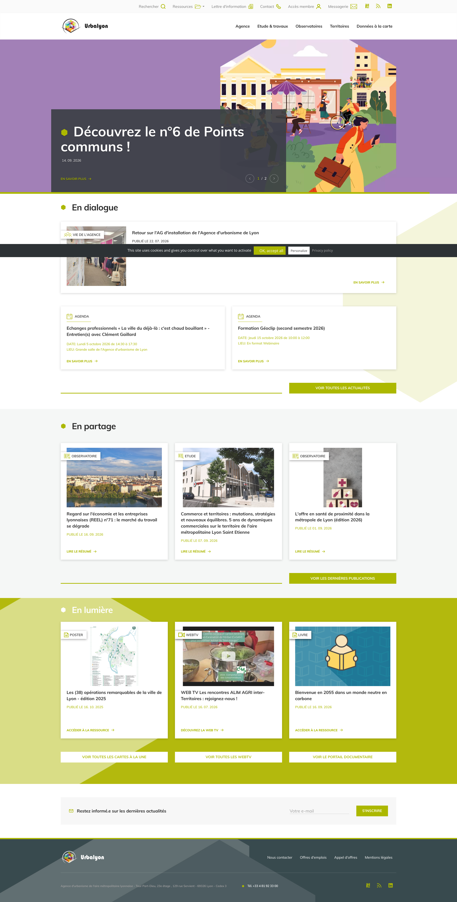 Aperçu du site