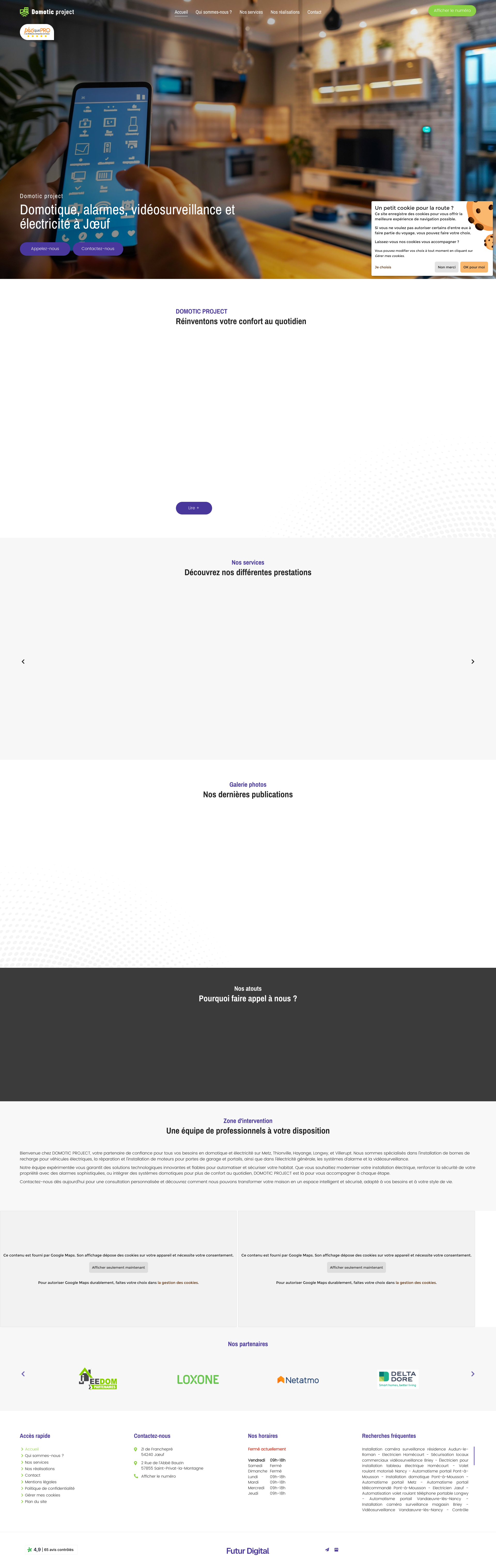 Aperçu du site
