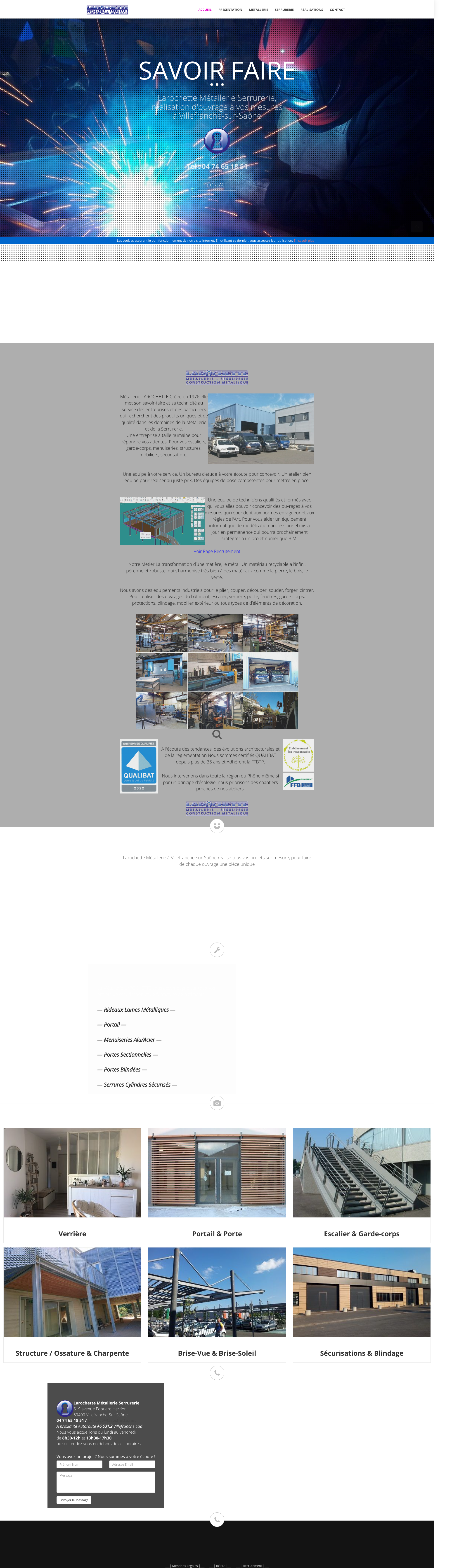Aperçu du site