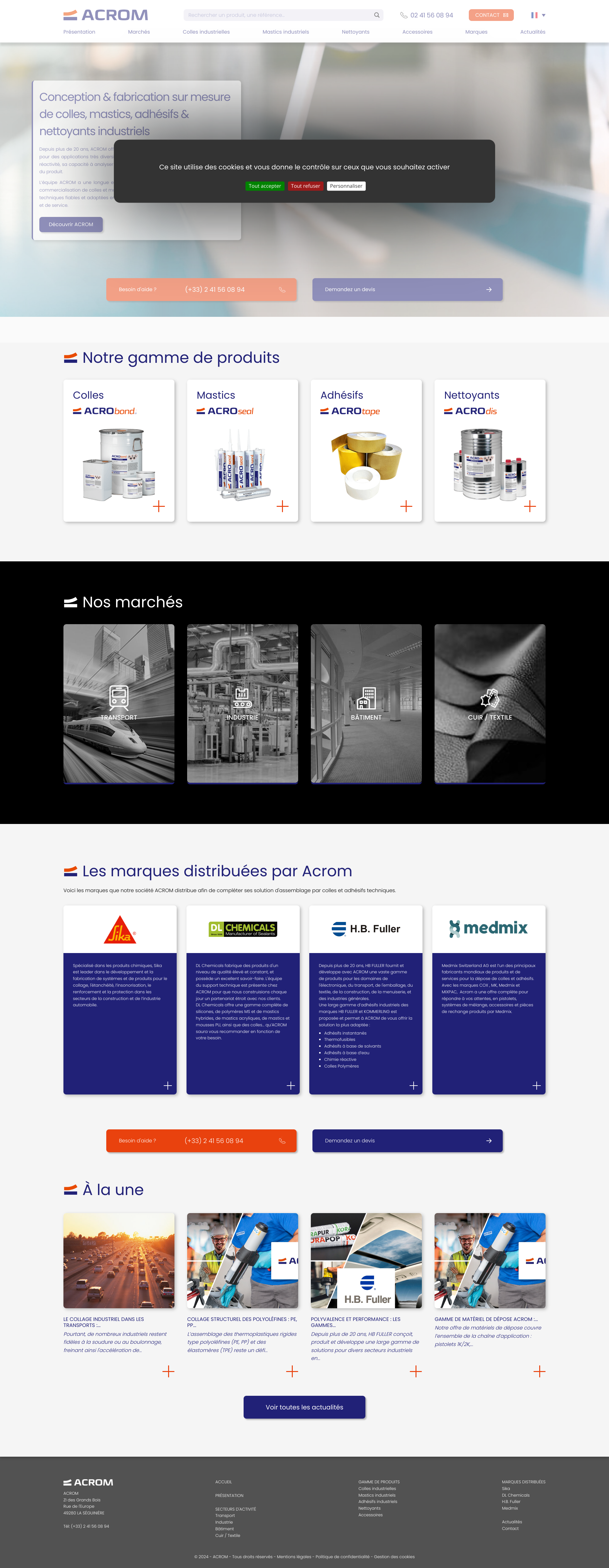 Aperçu du site