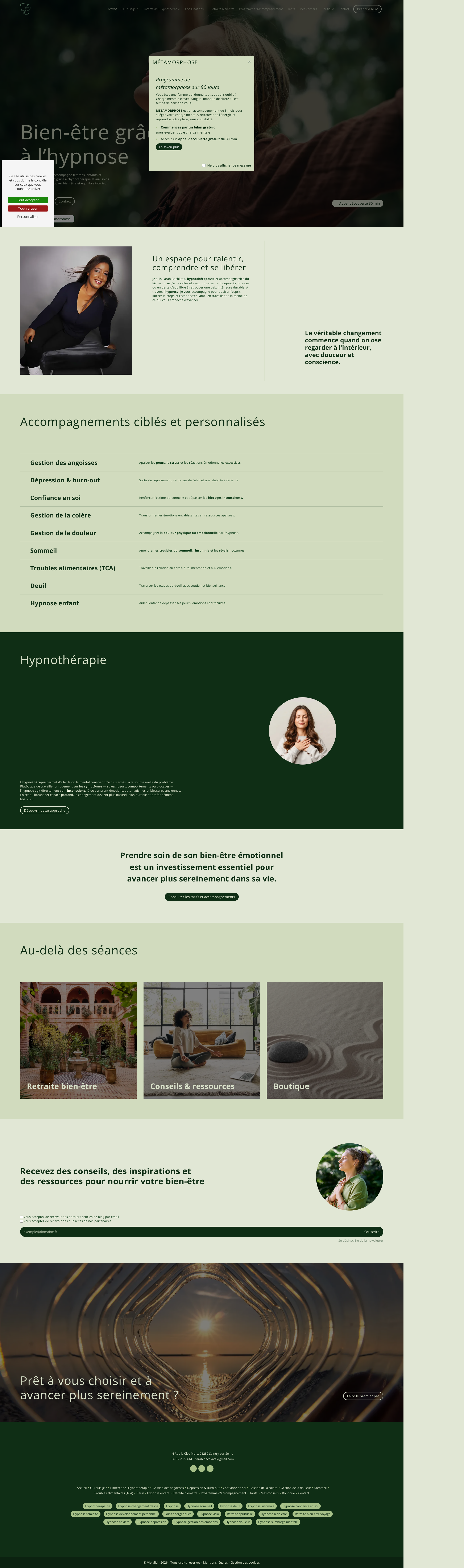 Aperçu du site