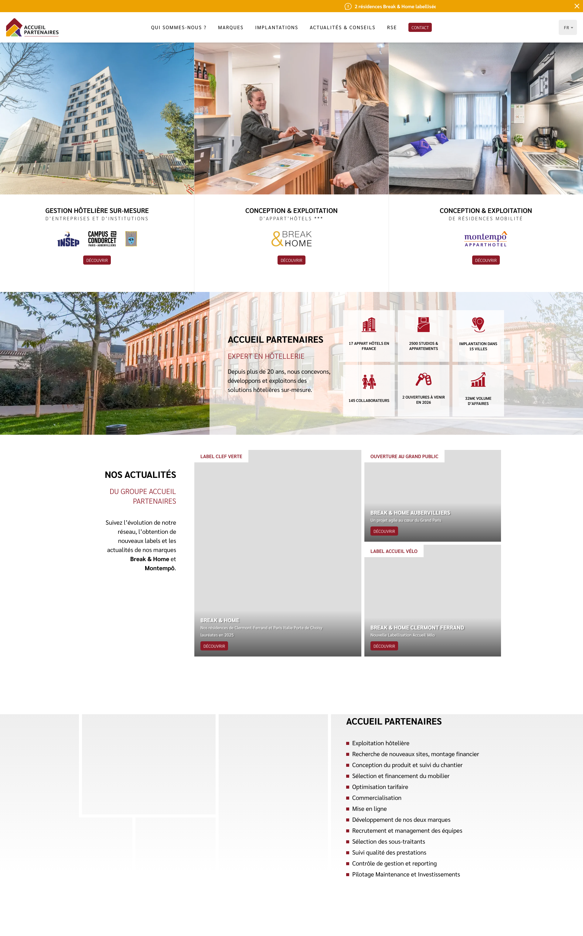 Aperçu du site