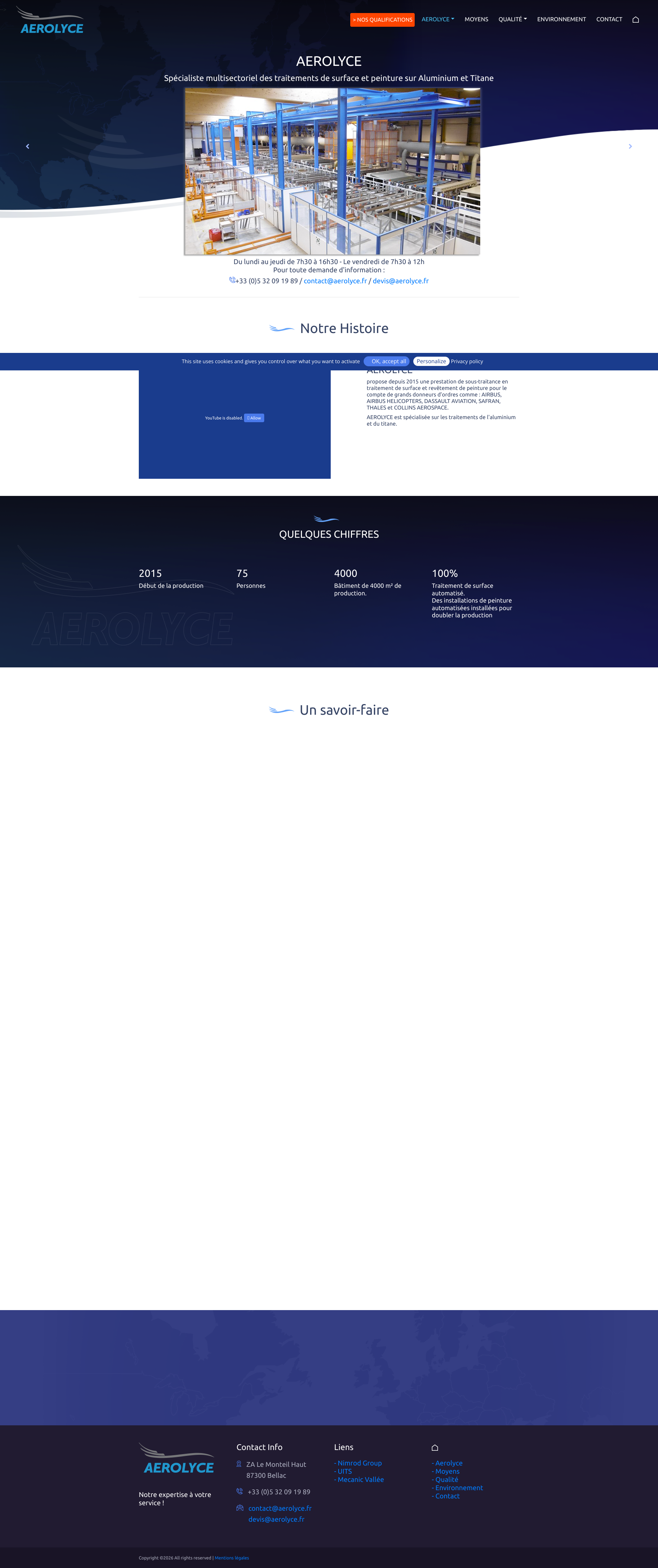 Aperçu du site