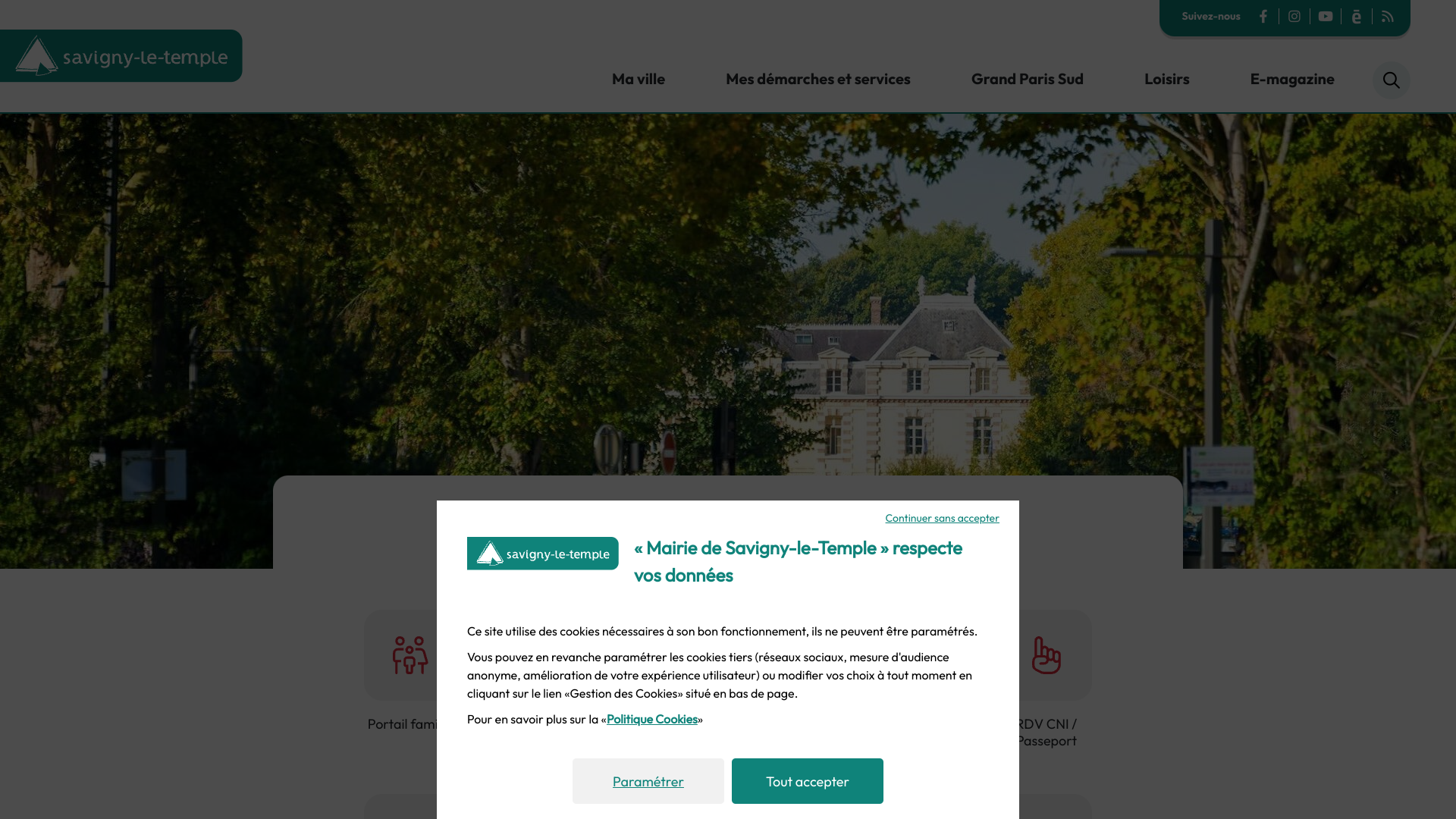 Aperçu du site