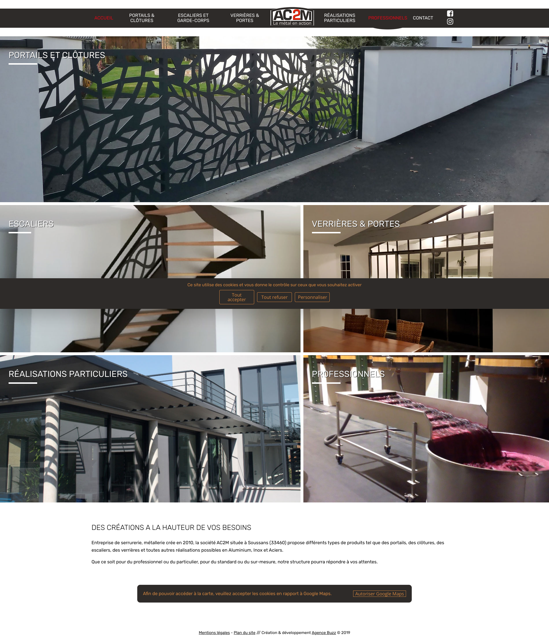 Aperçu du site