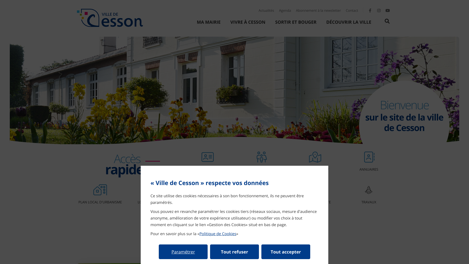 Aperçu du site