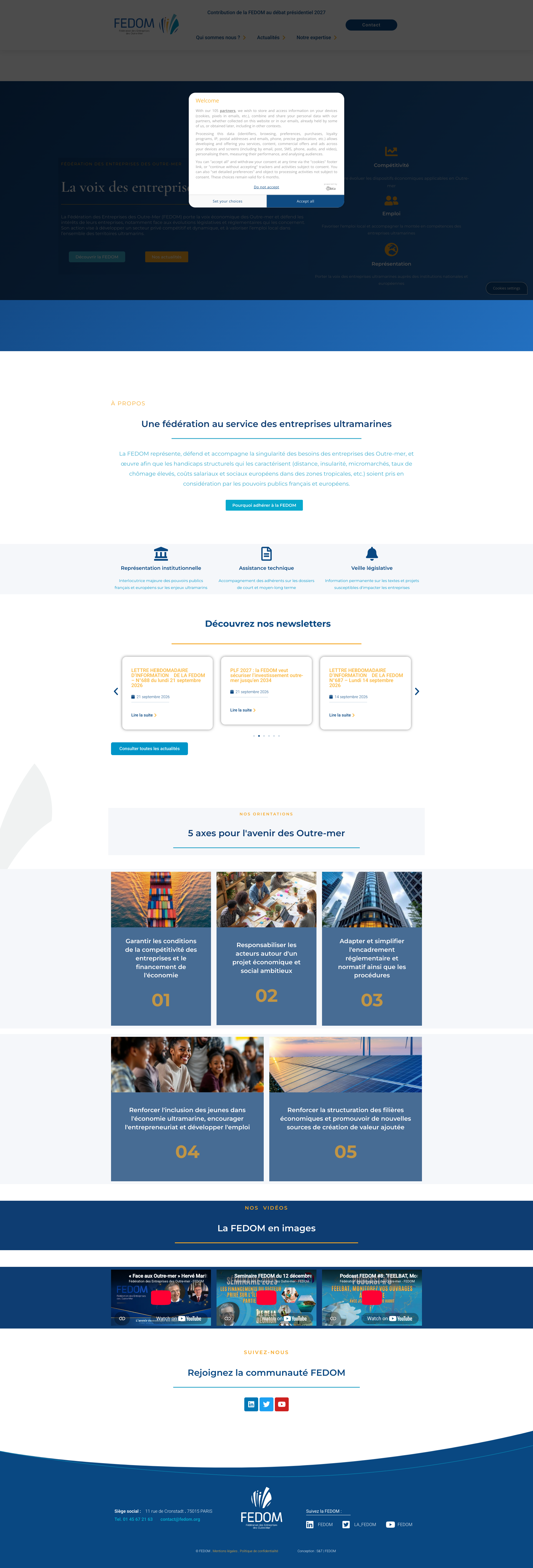 Aperçu du site