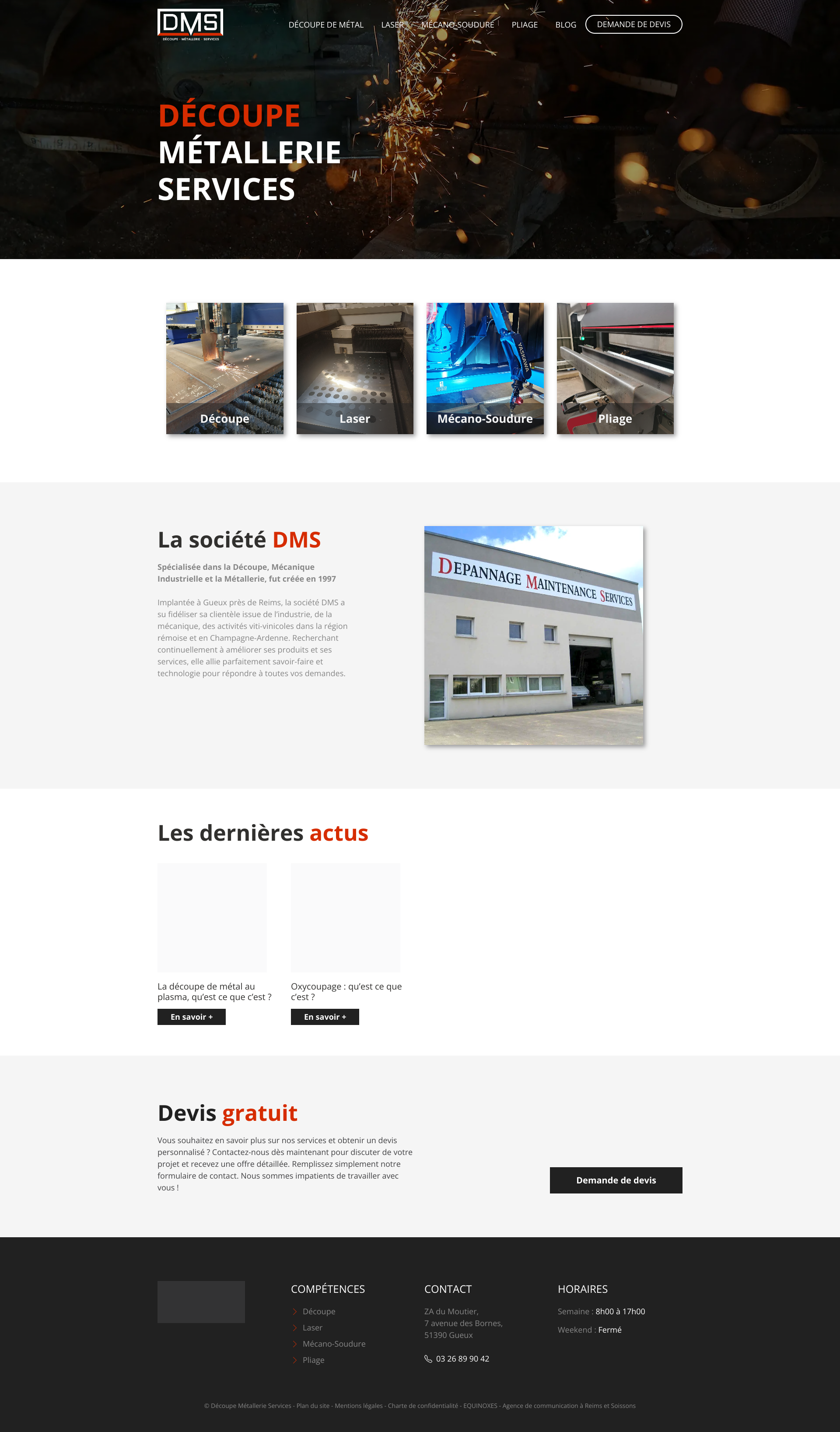 Aperçu du site