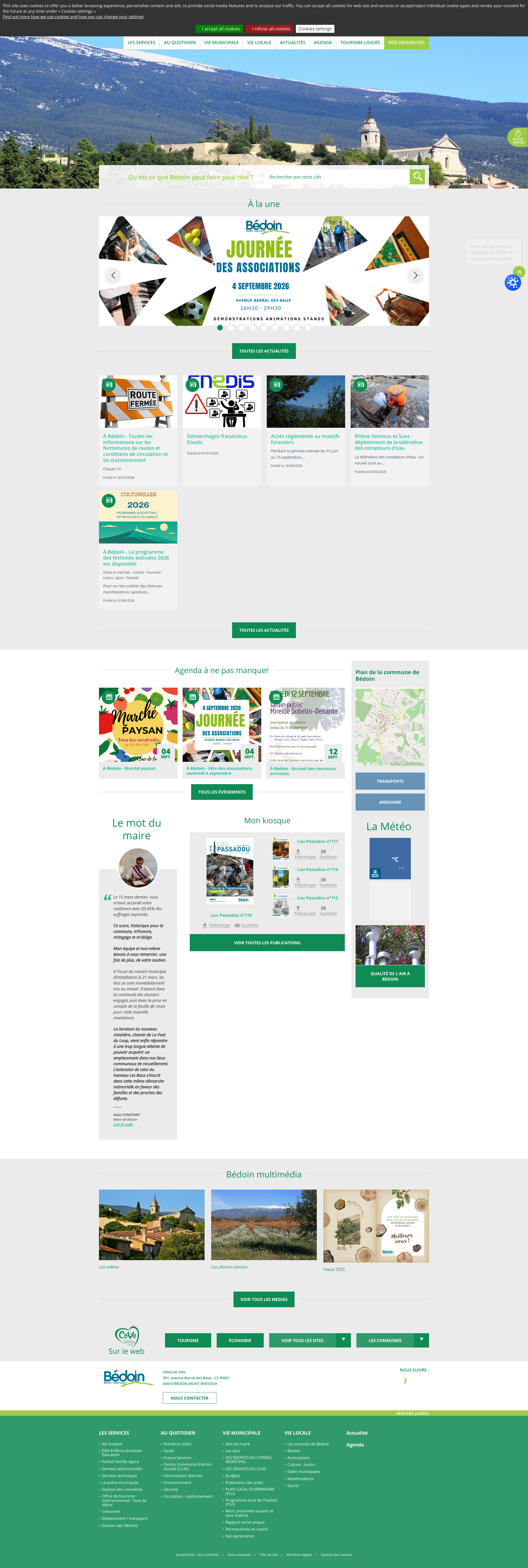 Aperçu du site