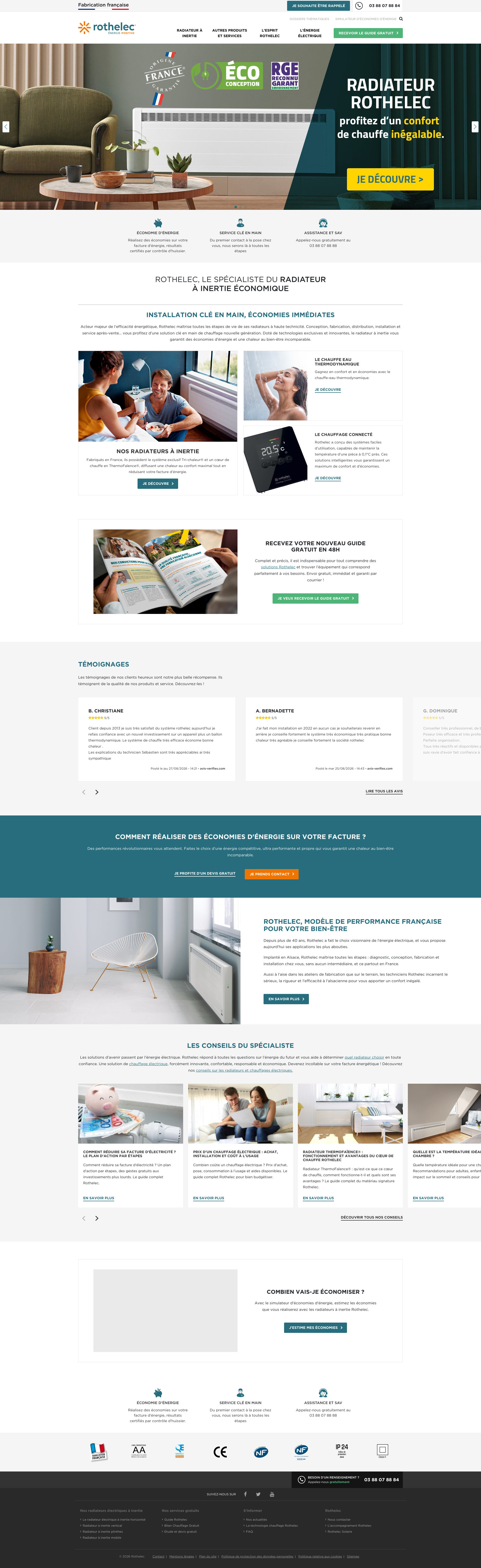 Aperçu du site