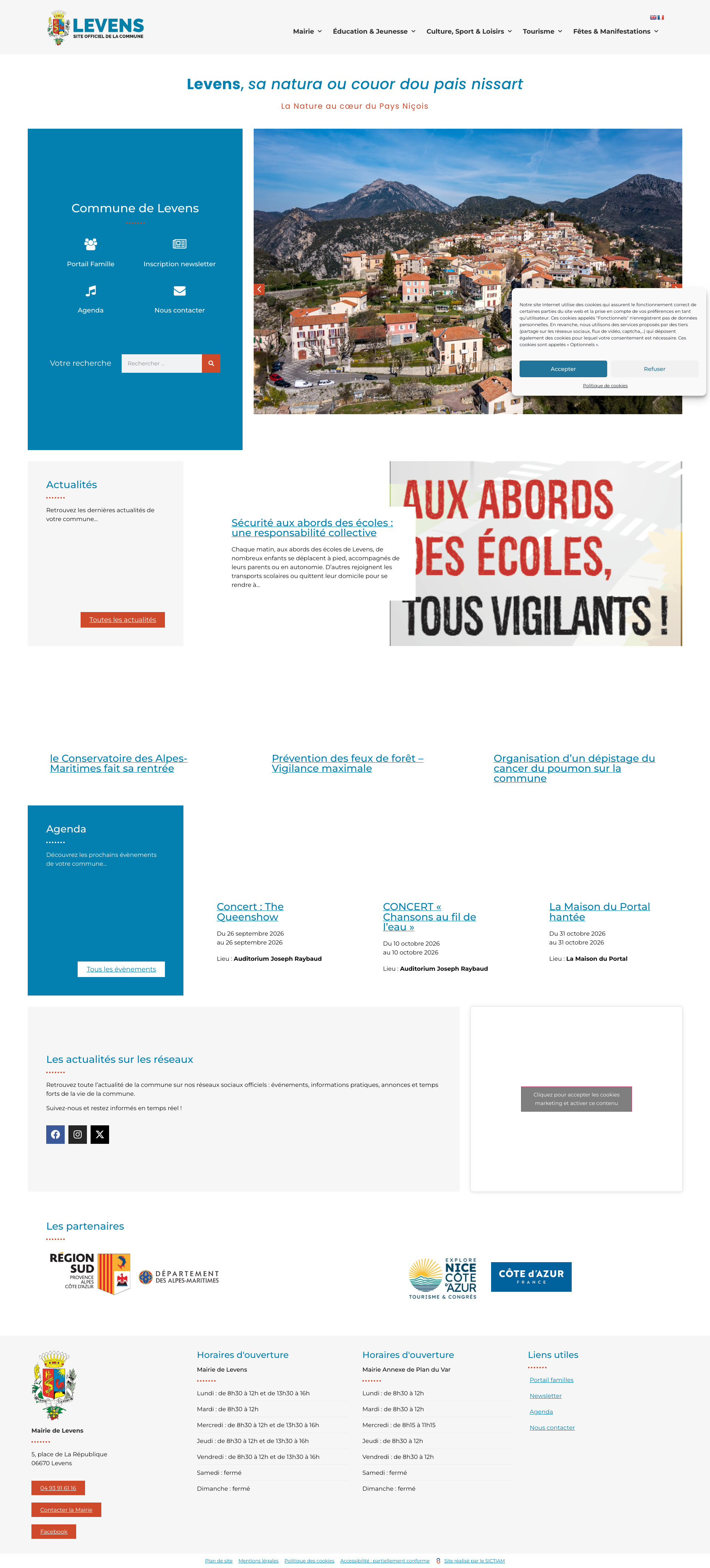 Aperçu du site