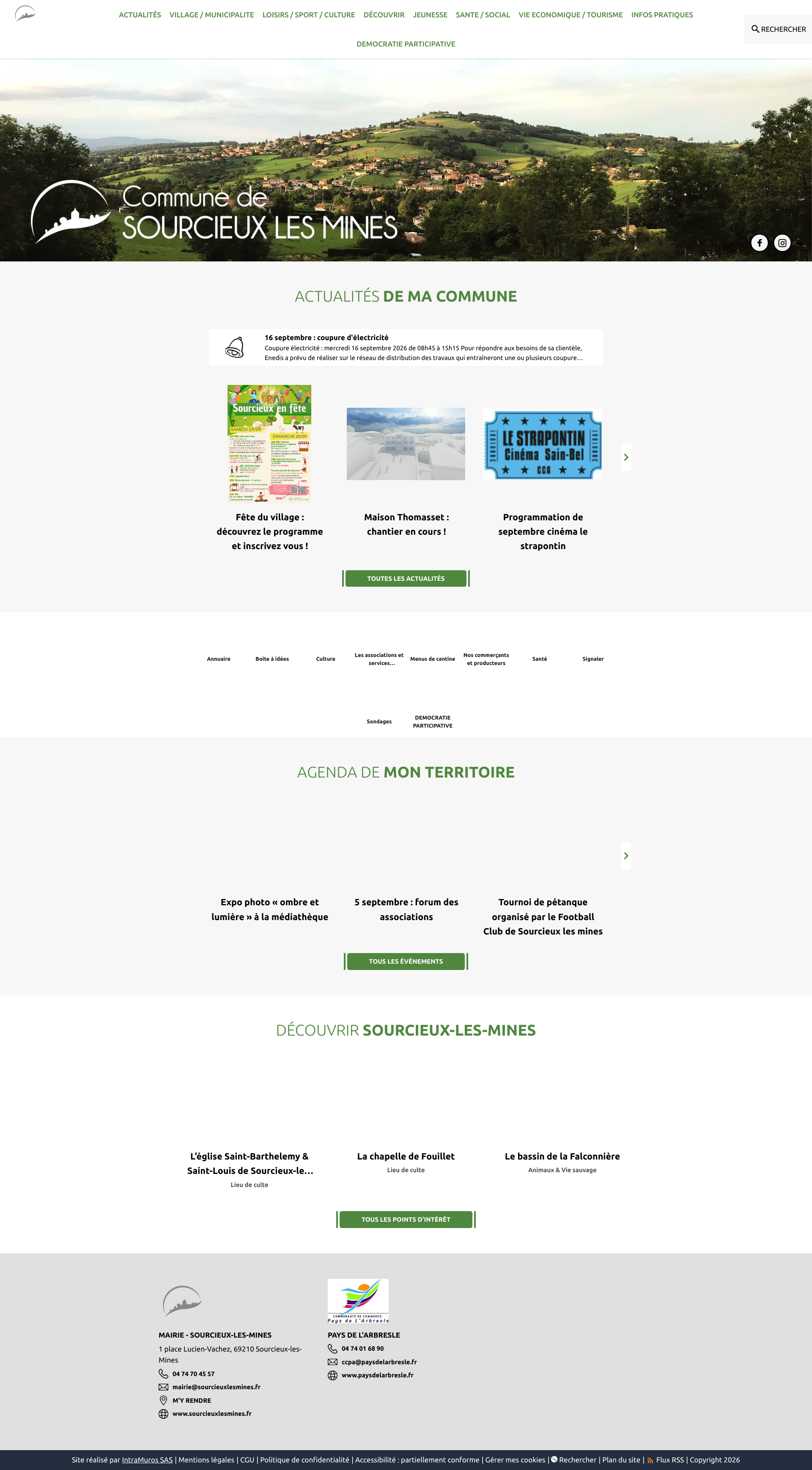 Aperçu du site