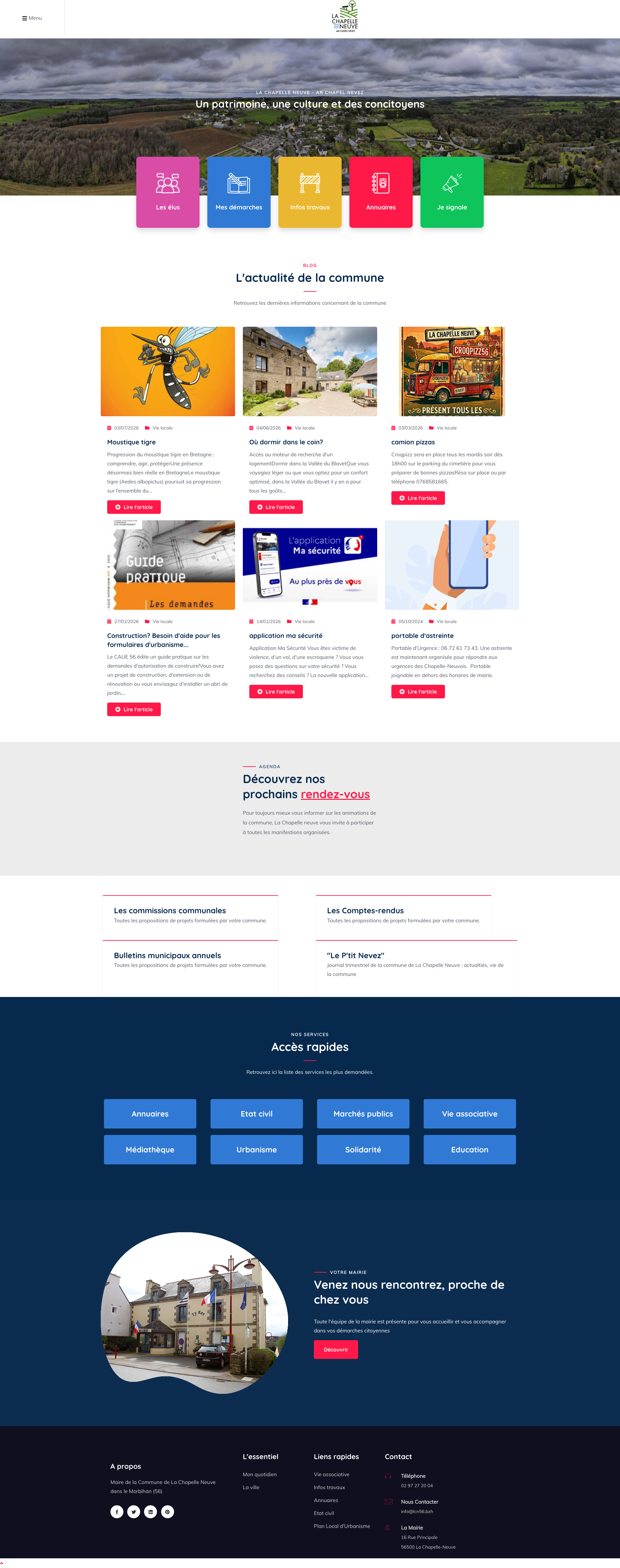 Aperçu du site
