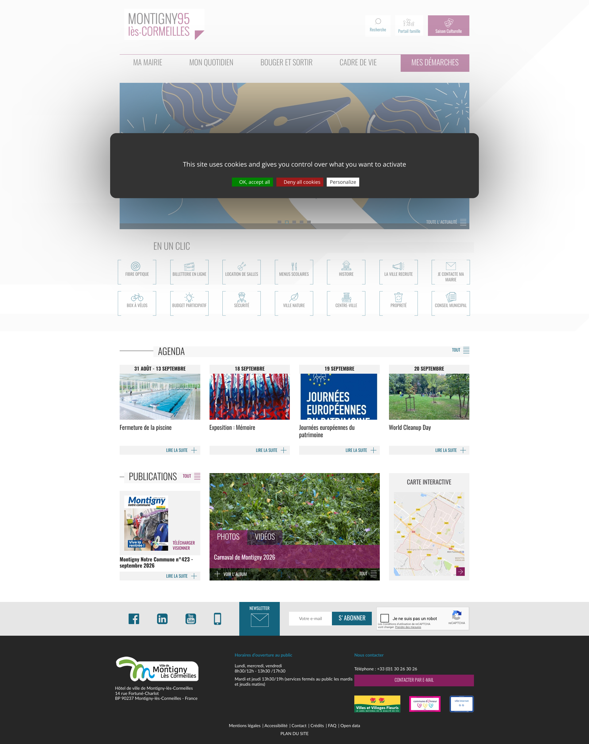 Aperçu du site