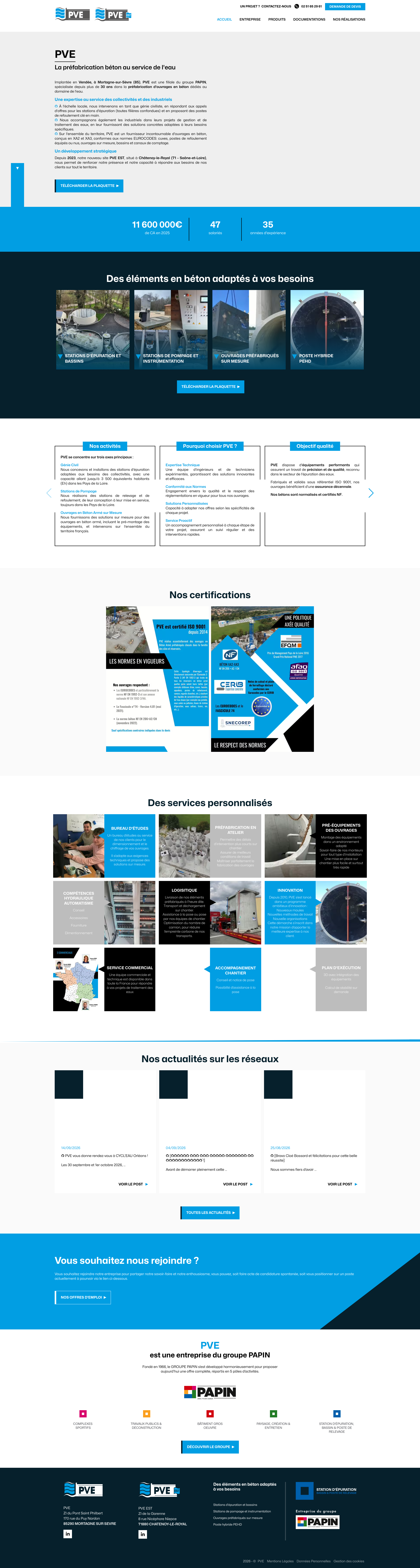 Aperçu du site