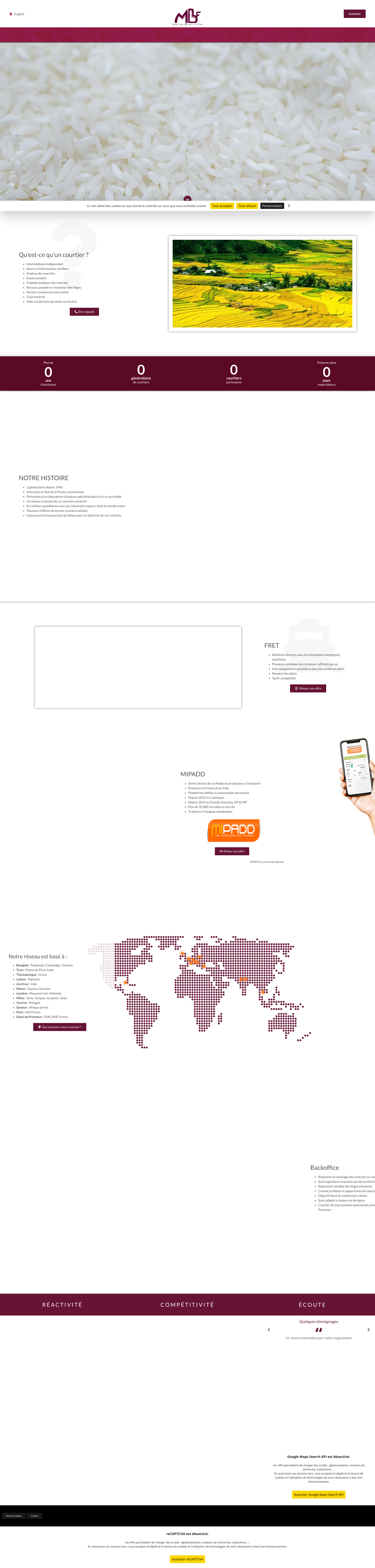 Aperçu du site