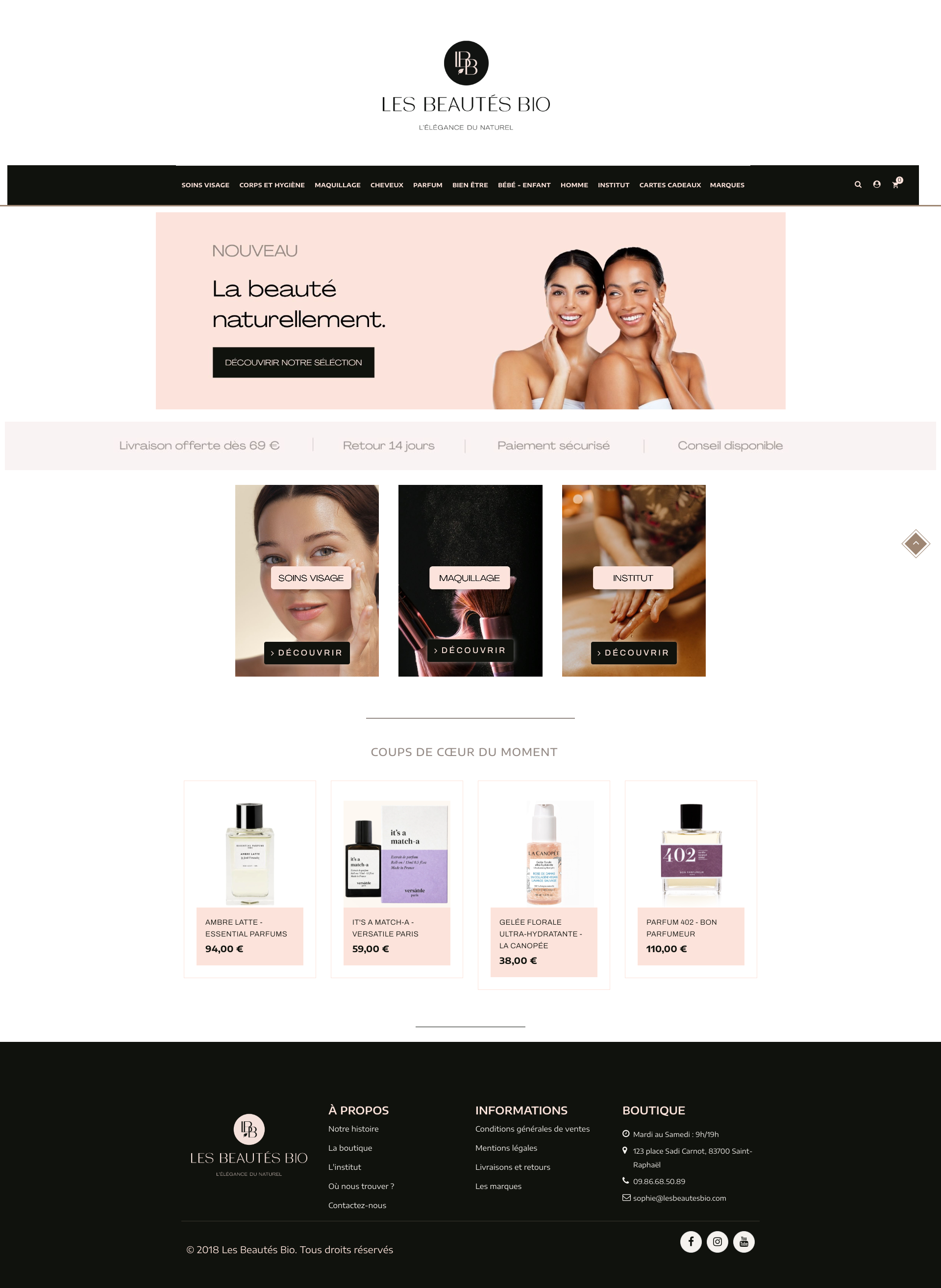 Aperçu du site