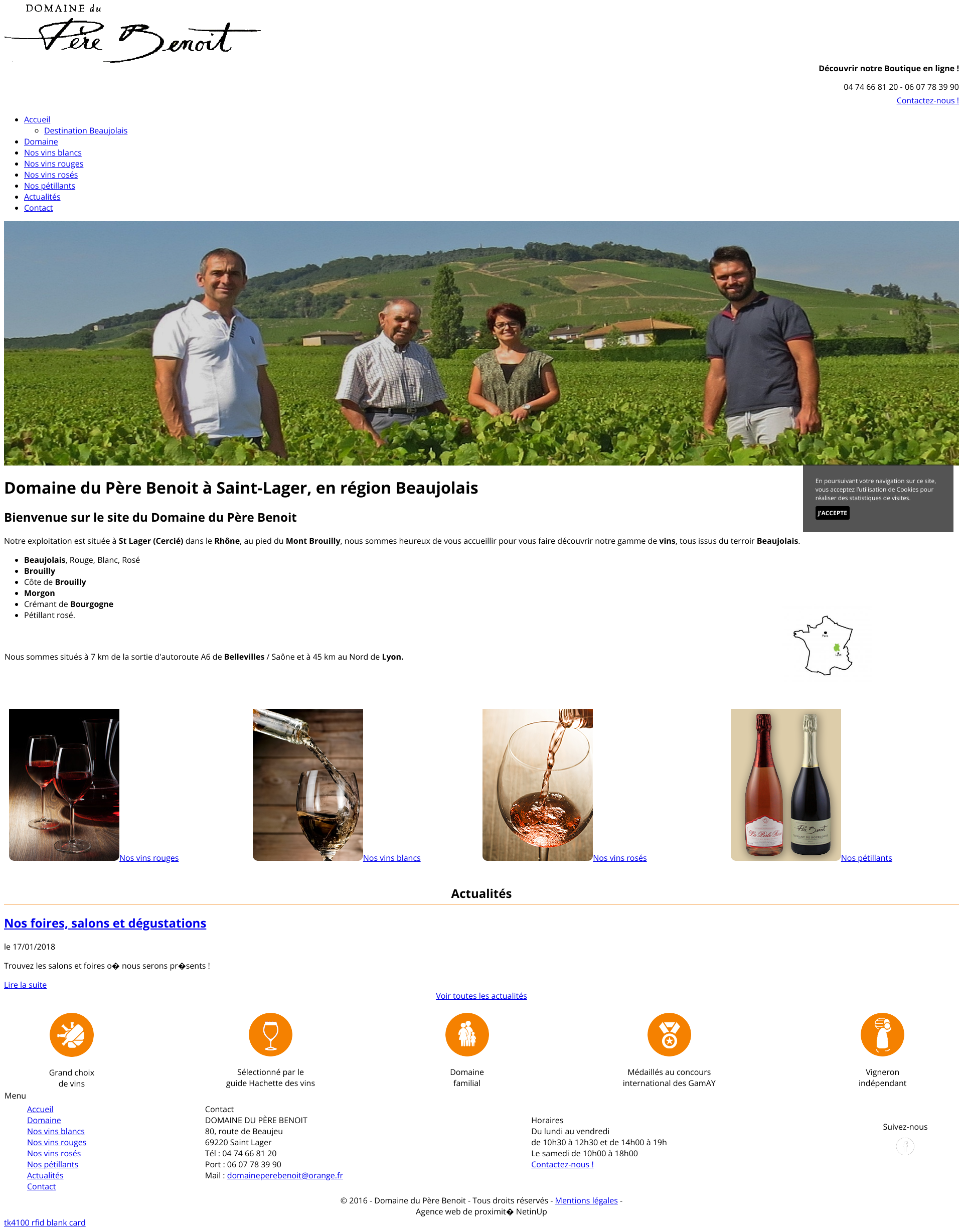 Aperçu du site