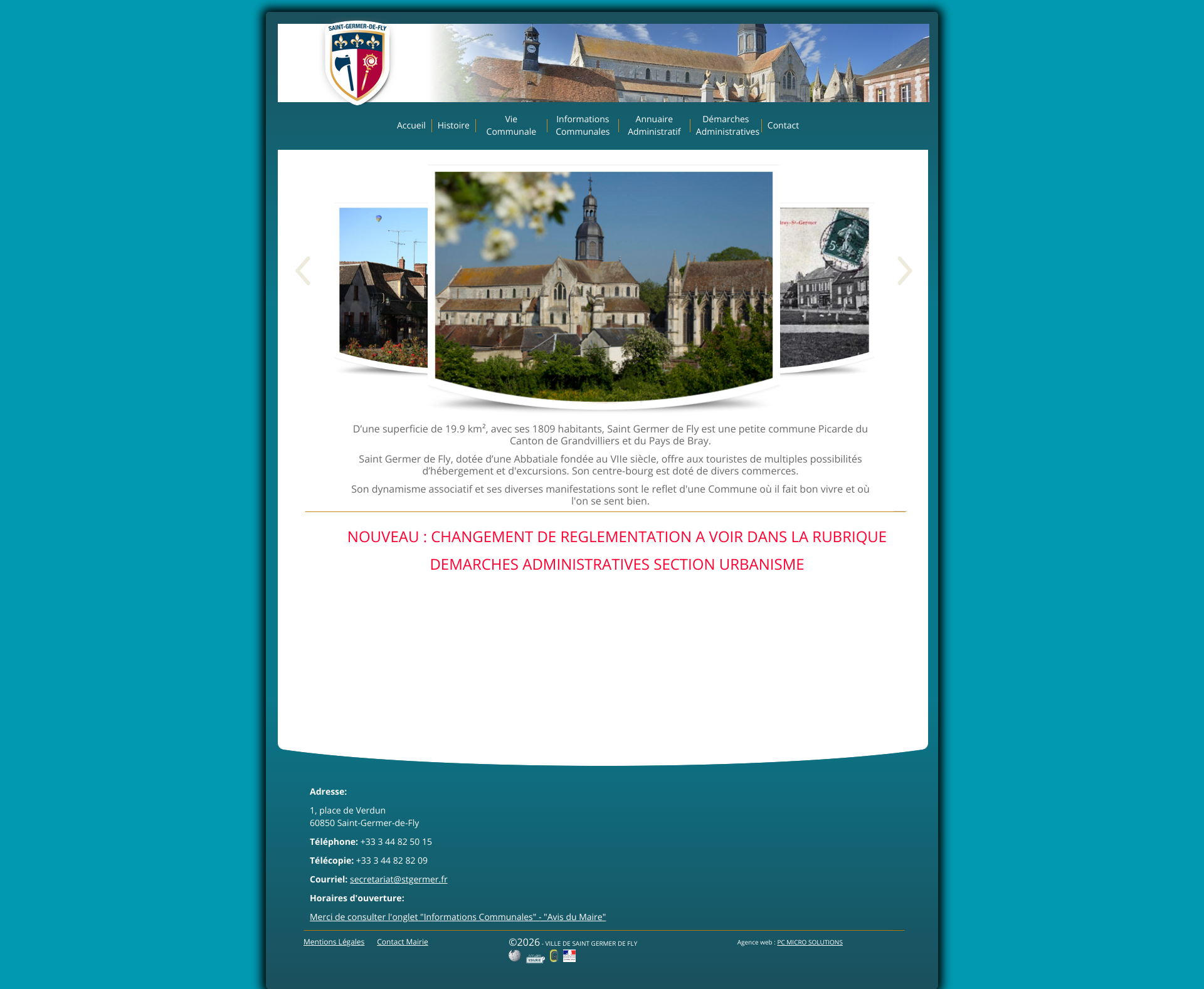 Aperçu du site