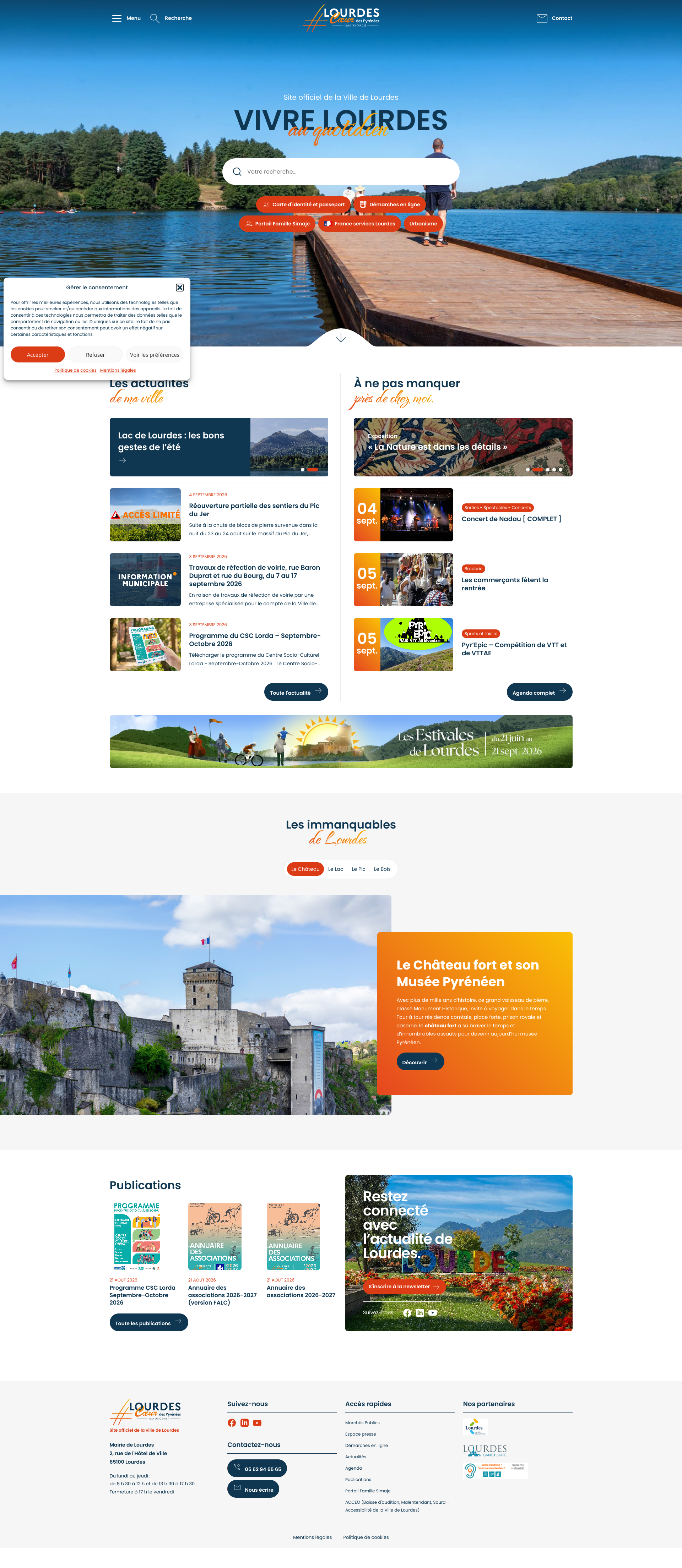 Aperçu du site