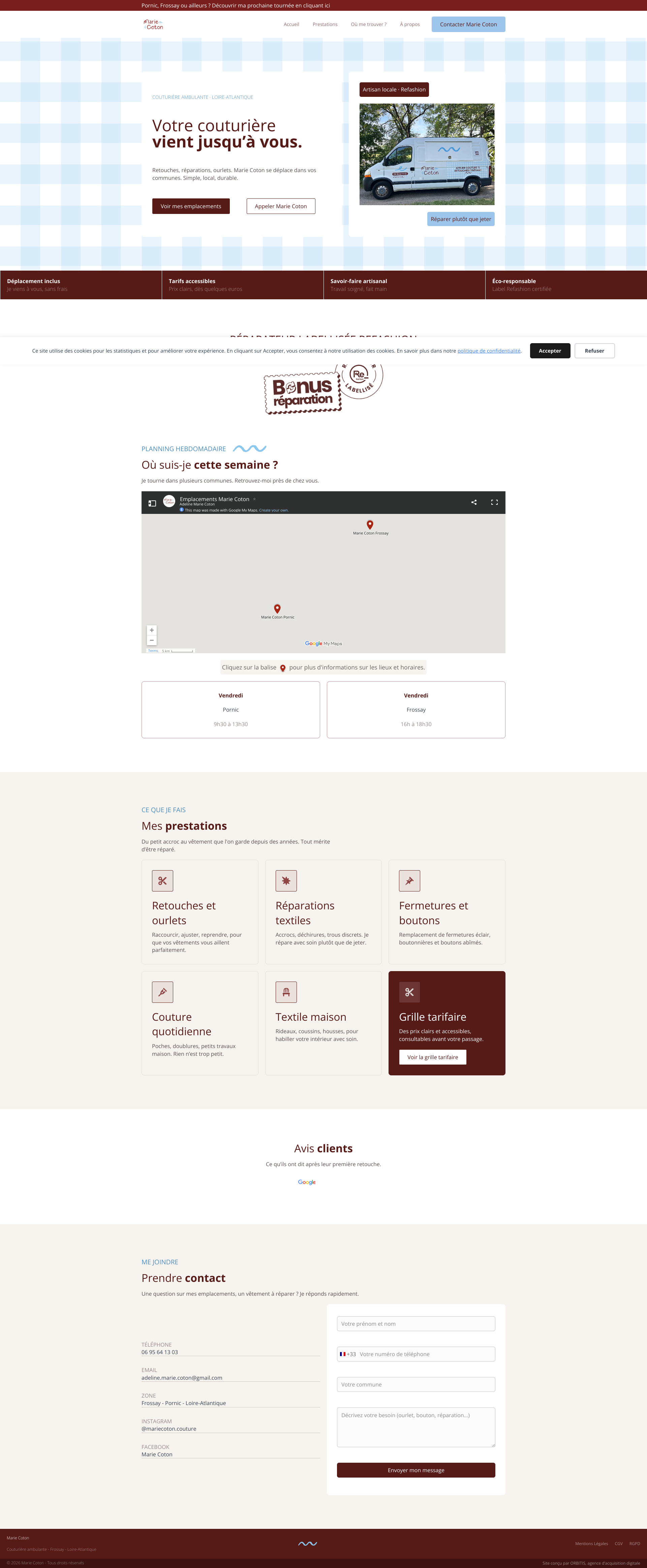 Aperçu du site