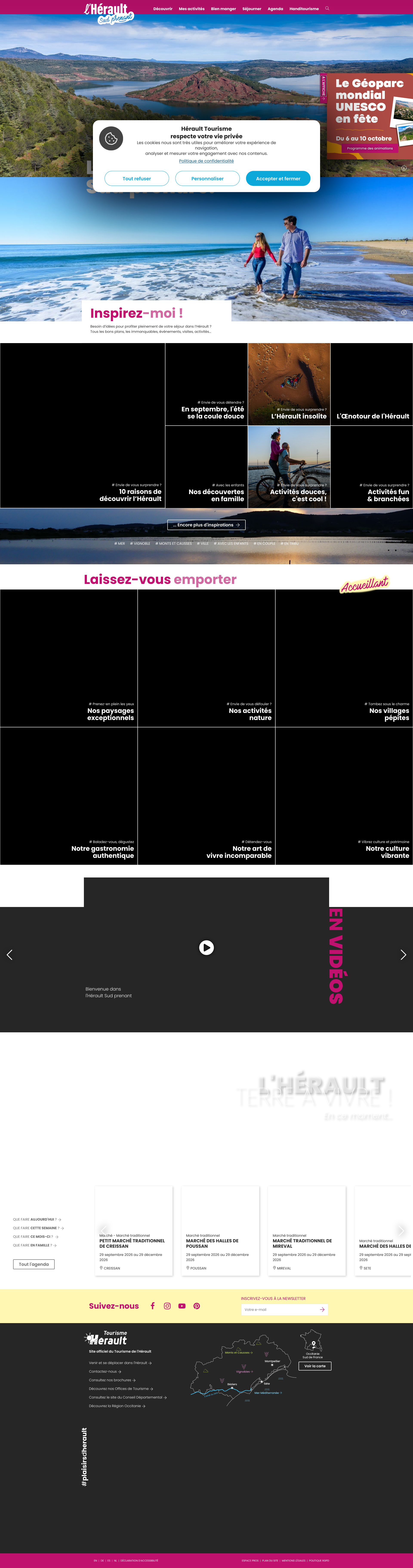 Aperçu du site
