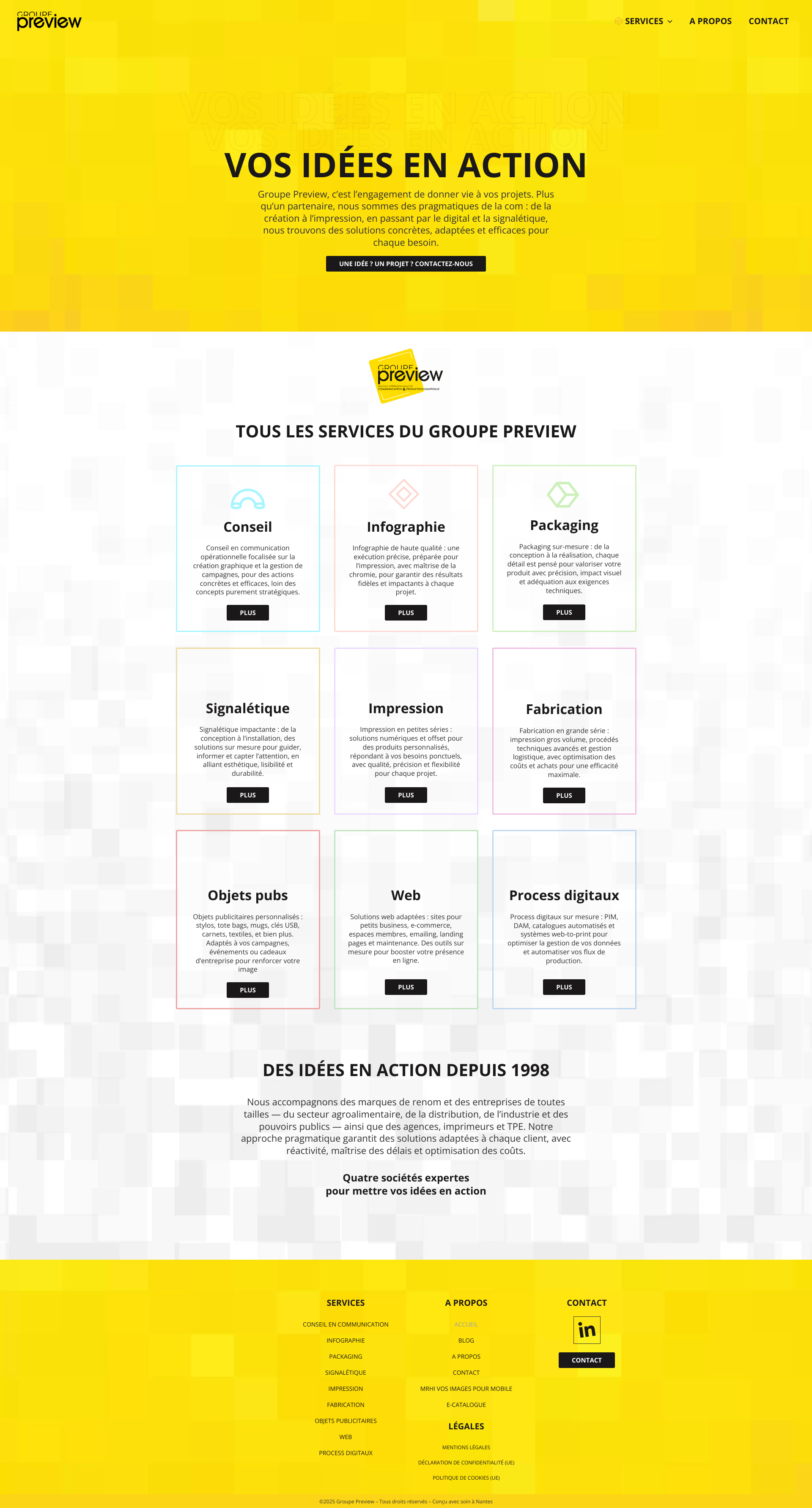 Aperçu du site