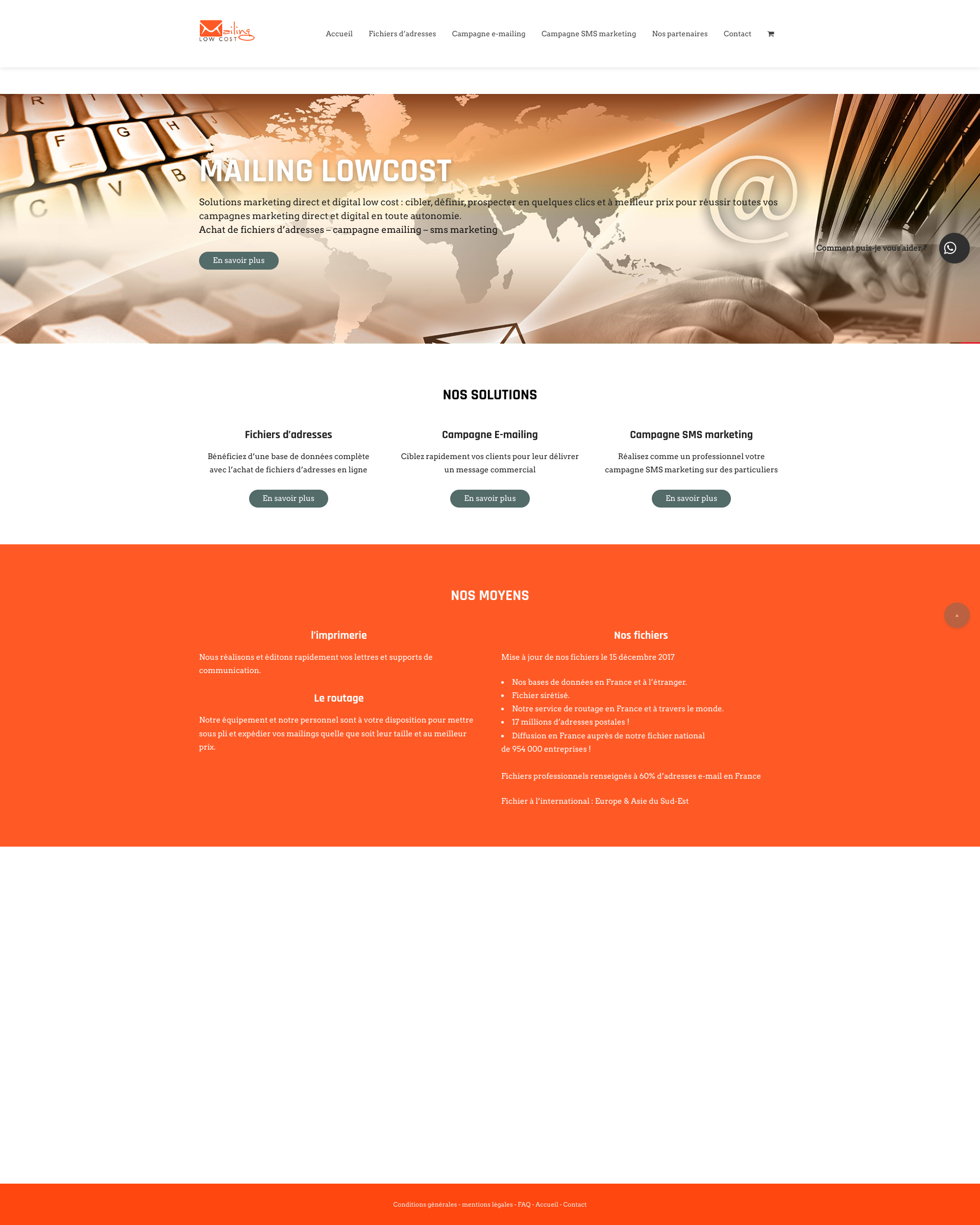 Aperçu du site