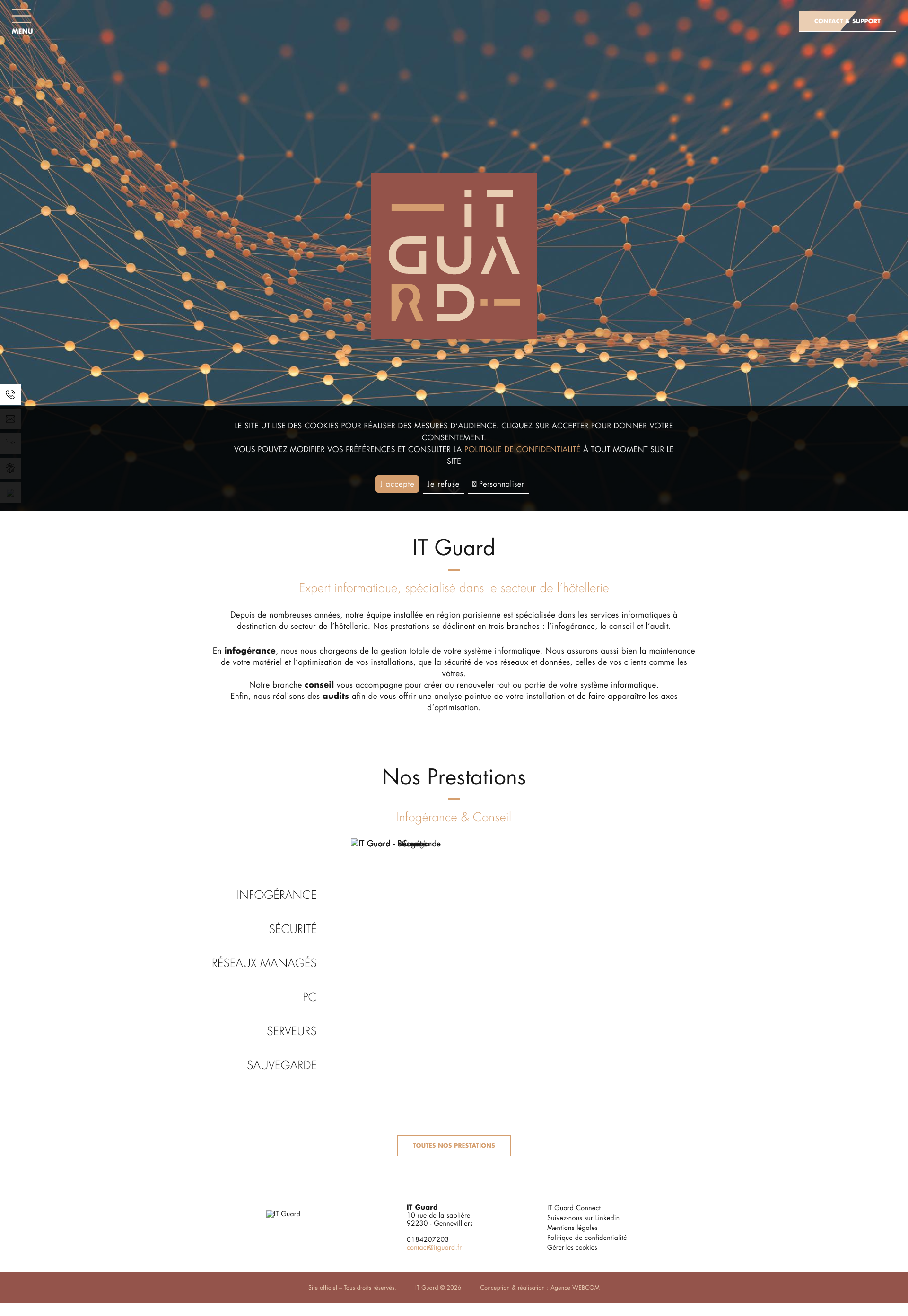 Aperçu du site
