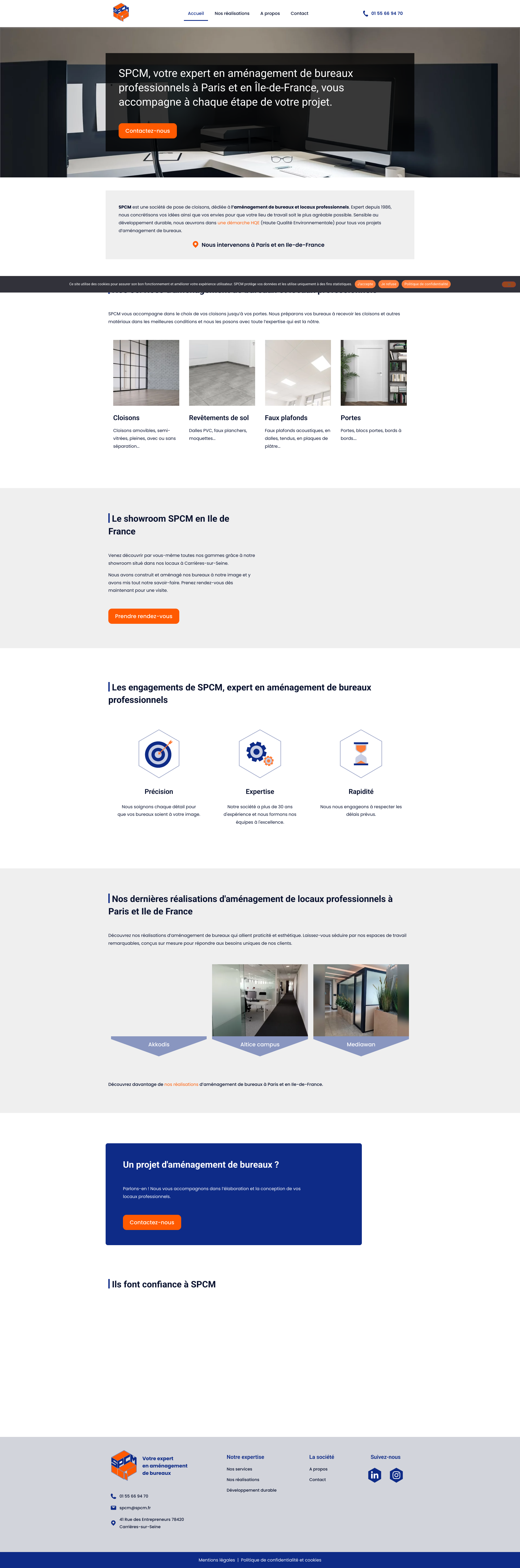 Aperçu du site
